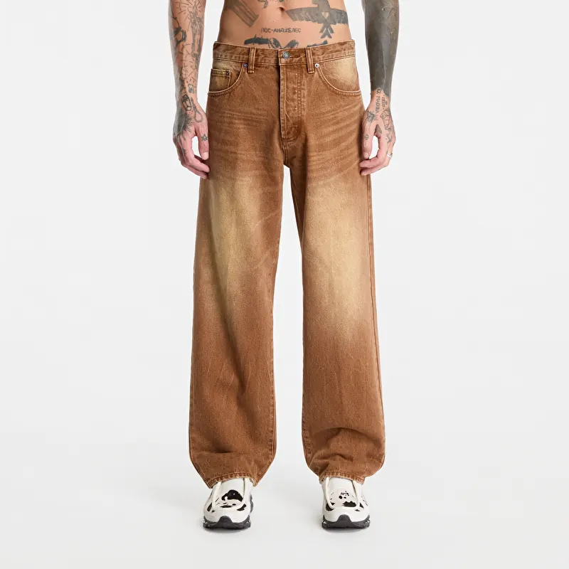 Jeans Obey Boxcar Straight Leg Denim Archive Brown