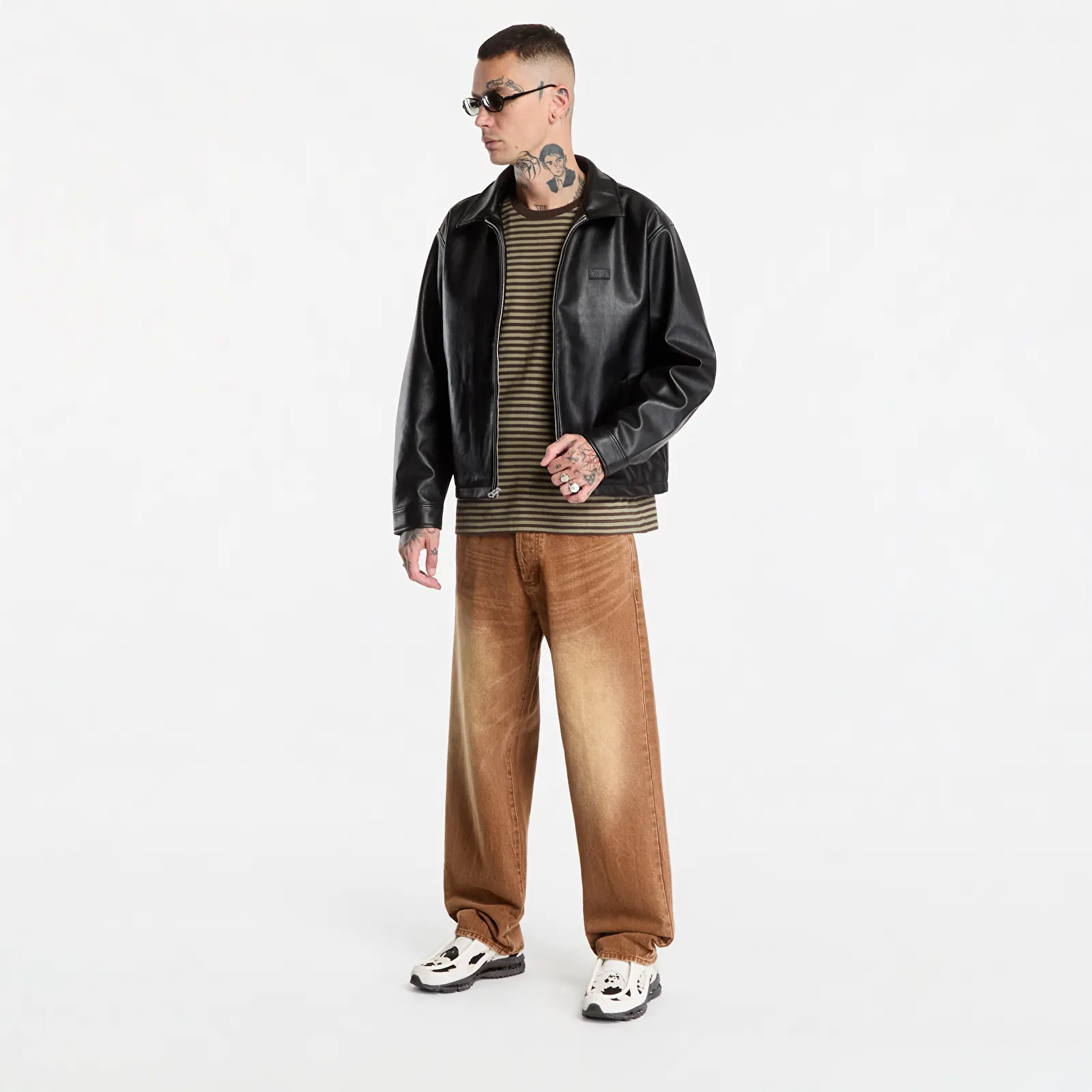 Jeans homme Obey Boxcar Straight Leg Denim Archive Brown