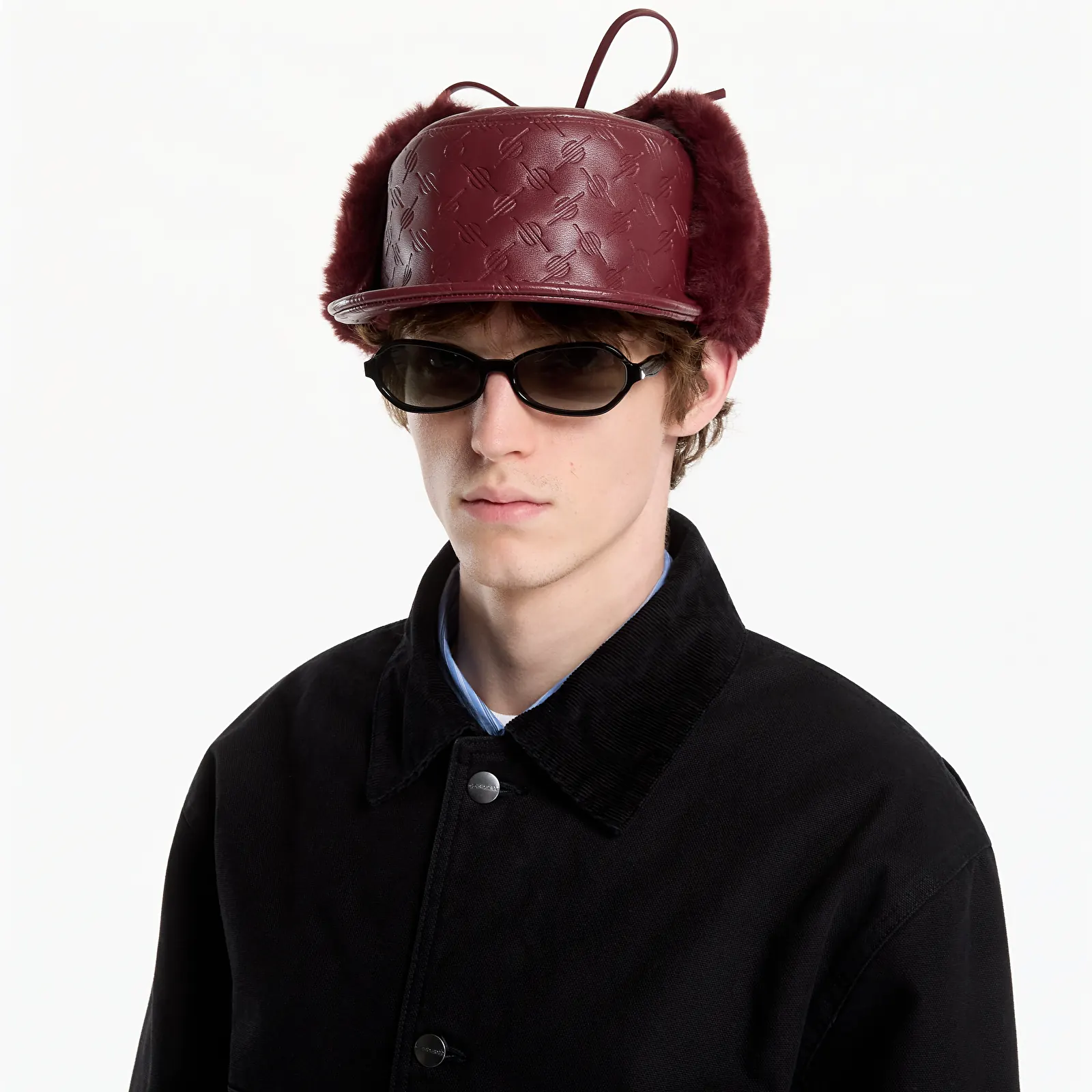 Мужские кепки Daily Paper Monogram Chapka Burgundy