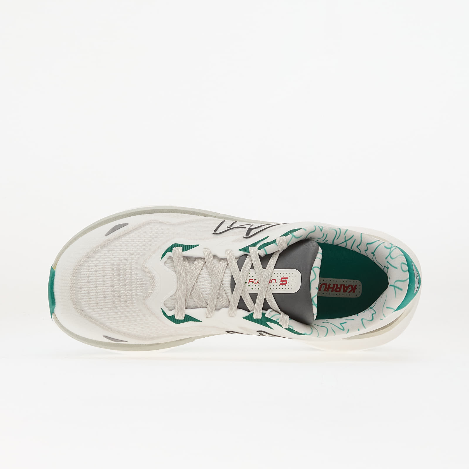 Sneakers til kvinder Karhu Fusion 5.0 Wms Blanc De Blanc/ Ultramarine Green