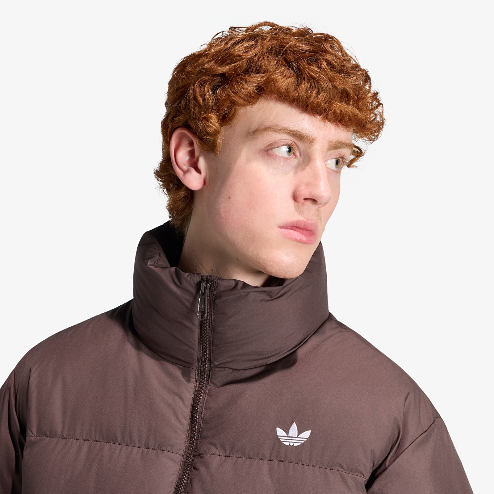 Jakker for menn adidas Stand Collar Regen Jacket Aurora Coffee