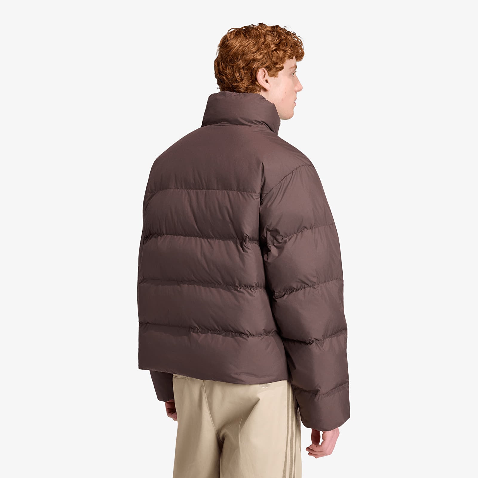 Jakker for menn adidas Stand Collar Regen Jacket Aurora Coffee