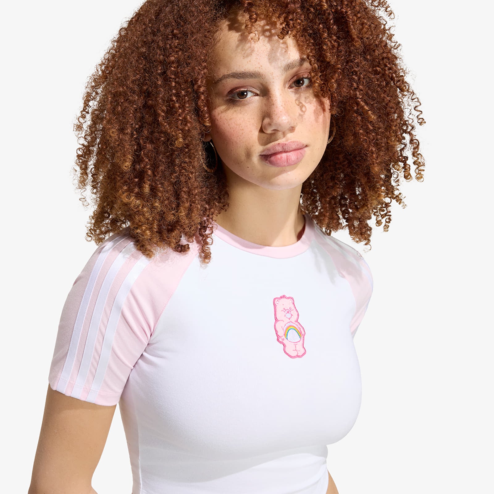 T-shirts femme adidas x Care Bears Baby Tee White/ Clear Pink