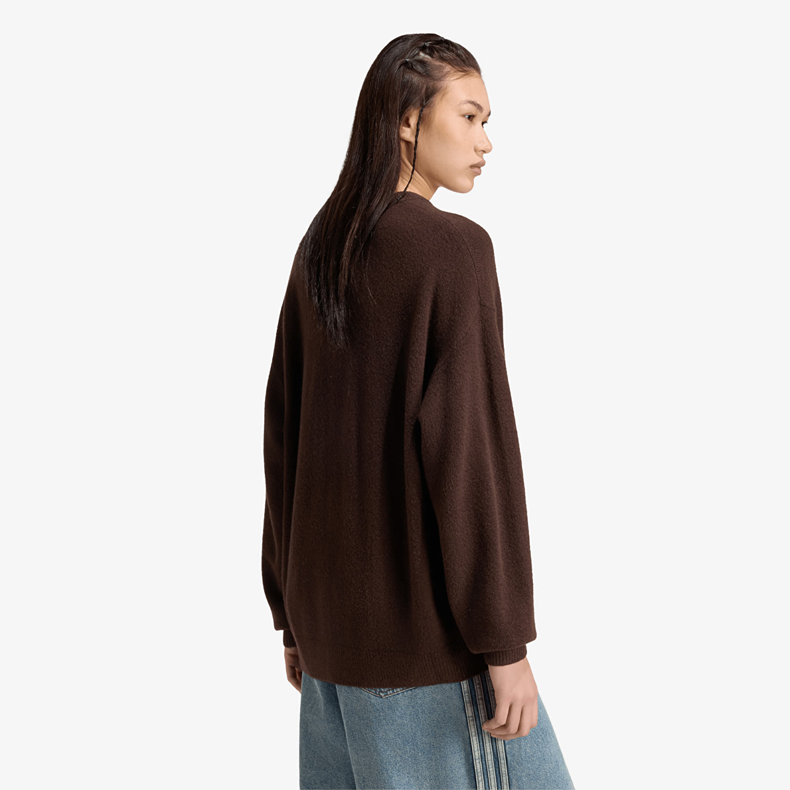 Gensere for kvinner adidas Originals Athl Dept Knitted Sweater Aurora Coffee