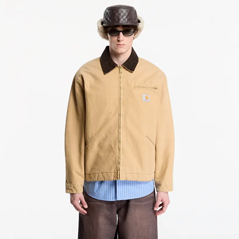 Jacket Carhartt WIP OG Detroit Jacket UNISEX WIP Dusty H/ Tobacco Stone Canvas