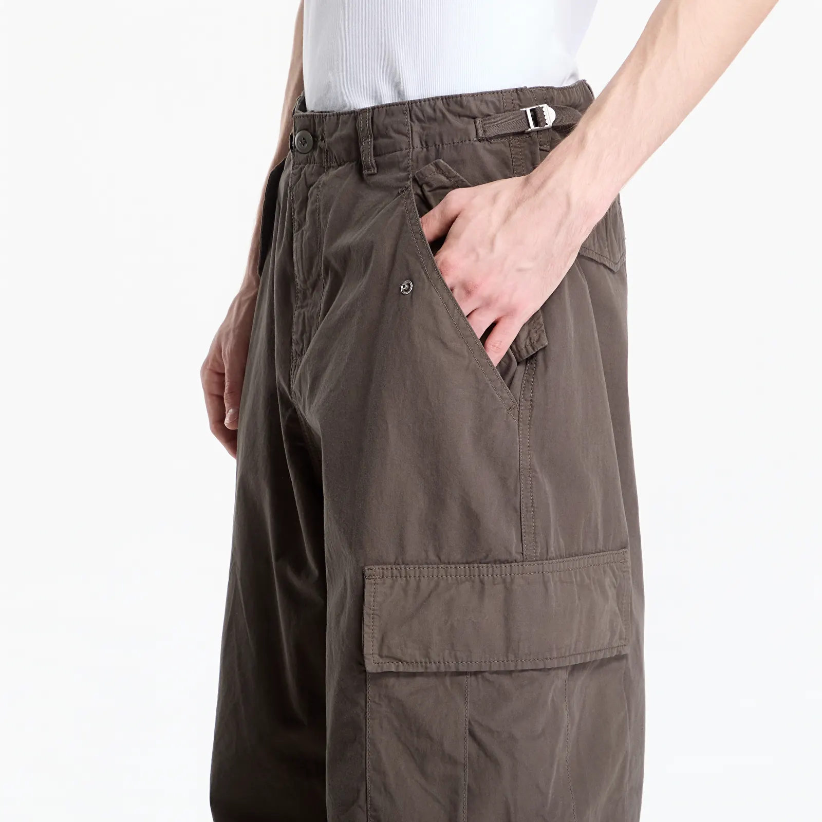 Muške hlače Carhartt WIP Osborn Cargo Pant UNISEX Shungite Garment Dyed