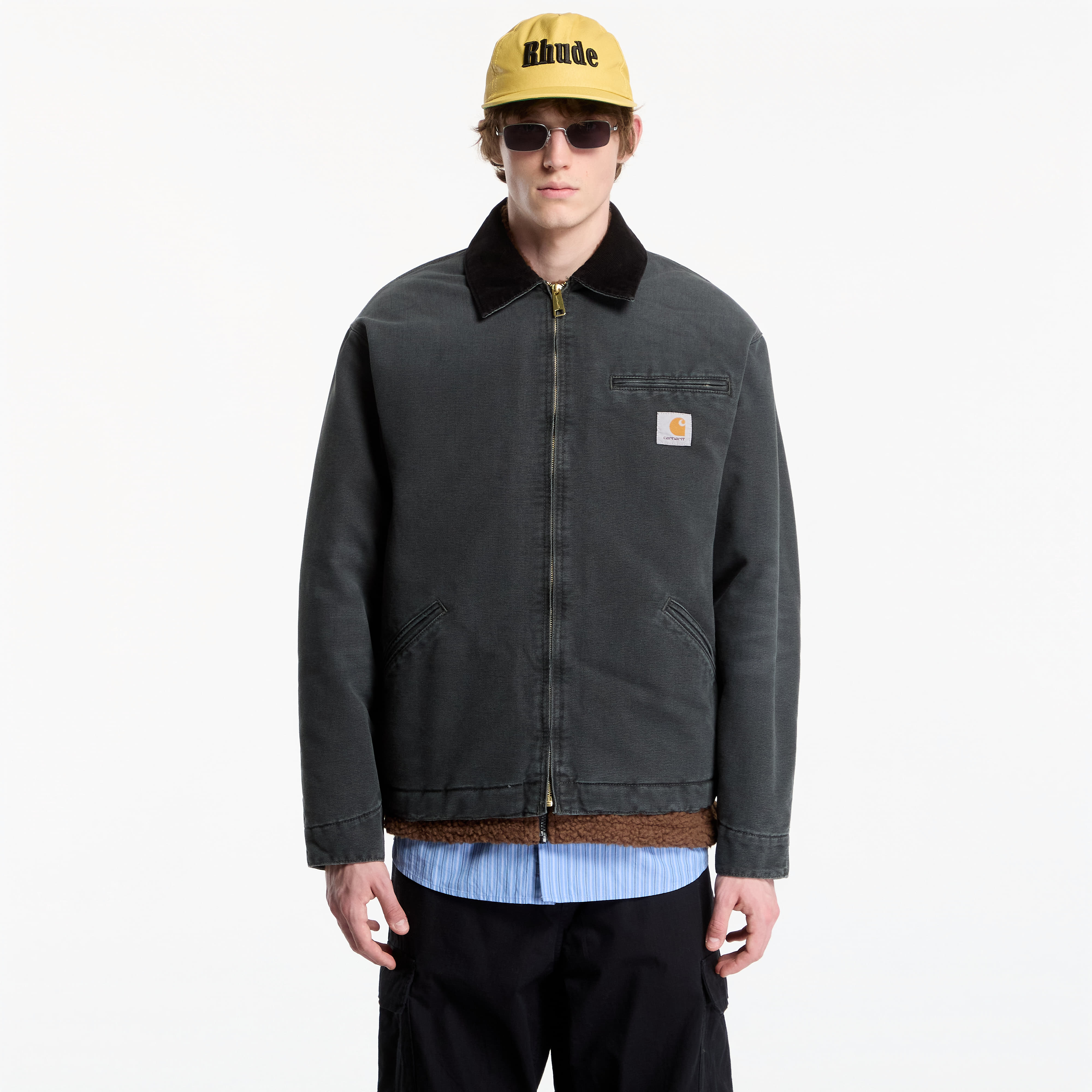 Carhartt WIP Bunda Carhartt WIP OG Detroit Jacket UNISEX Raven/ Black Stone Canvas XL