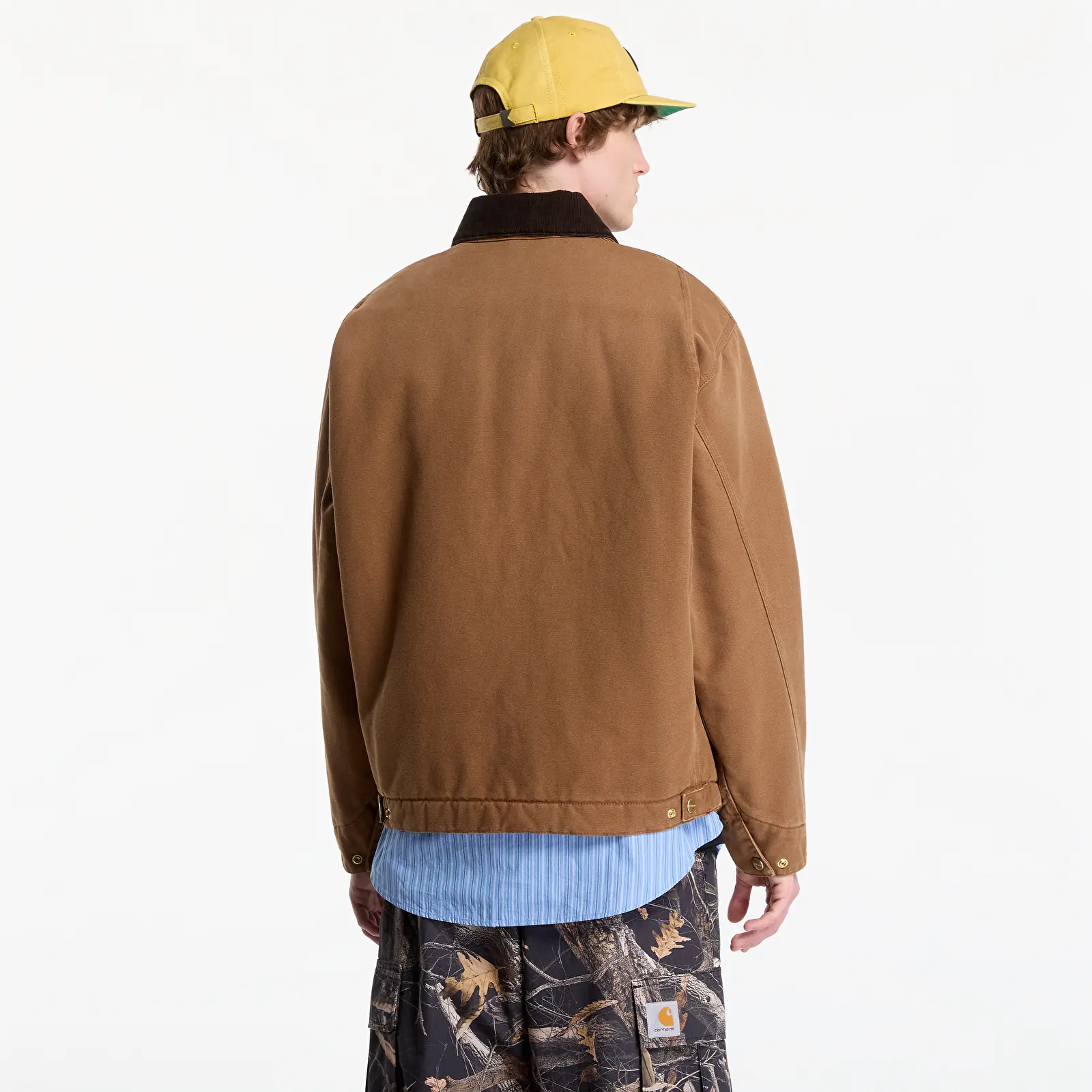 Vestes pour hommes Carhartt WIP OG Detroit Jacket UNISEX WIP H Brown/ Tobacco Stone Canvas