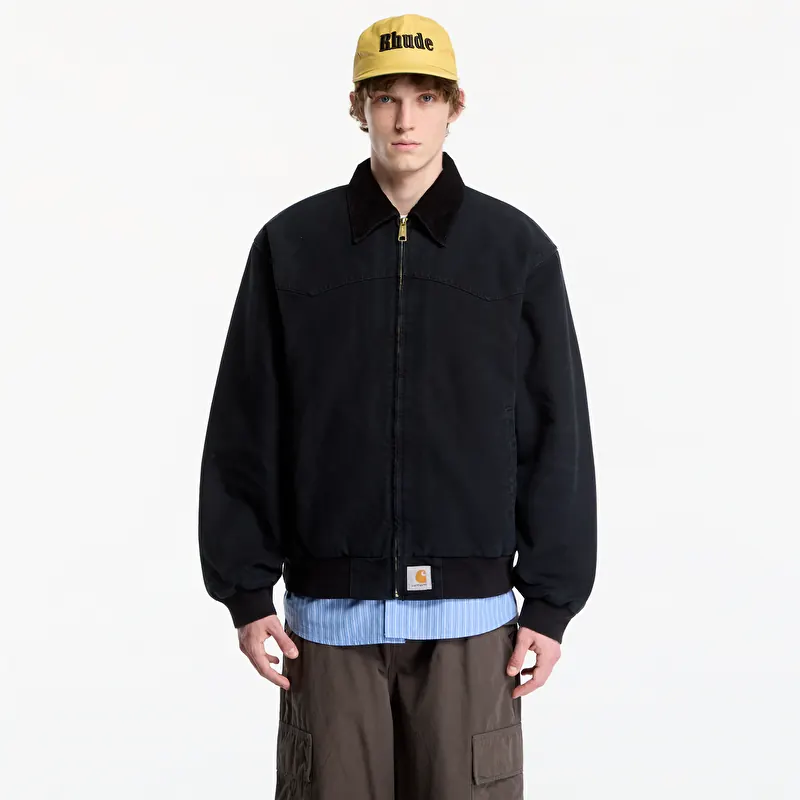 Jacket Carhartt WIP OG Santa Fe Jacket UNISEX Black/ Black Stone Canvas