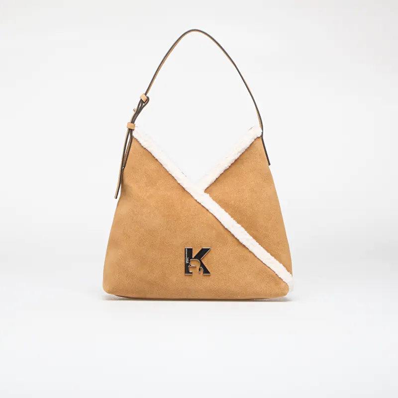 Karl Lagerfeld Jeans Geo Suede Sm Tote Fur Brown