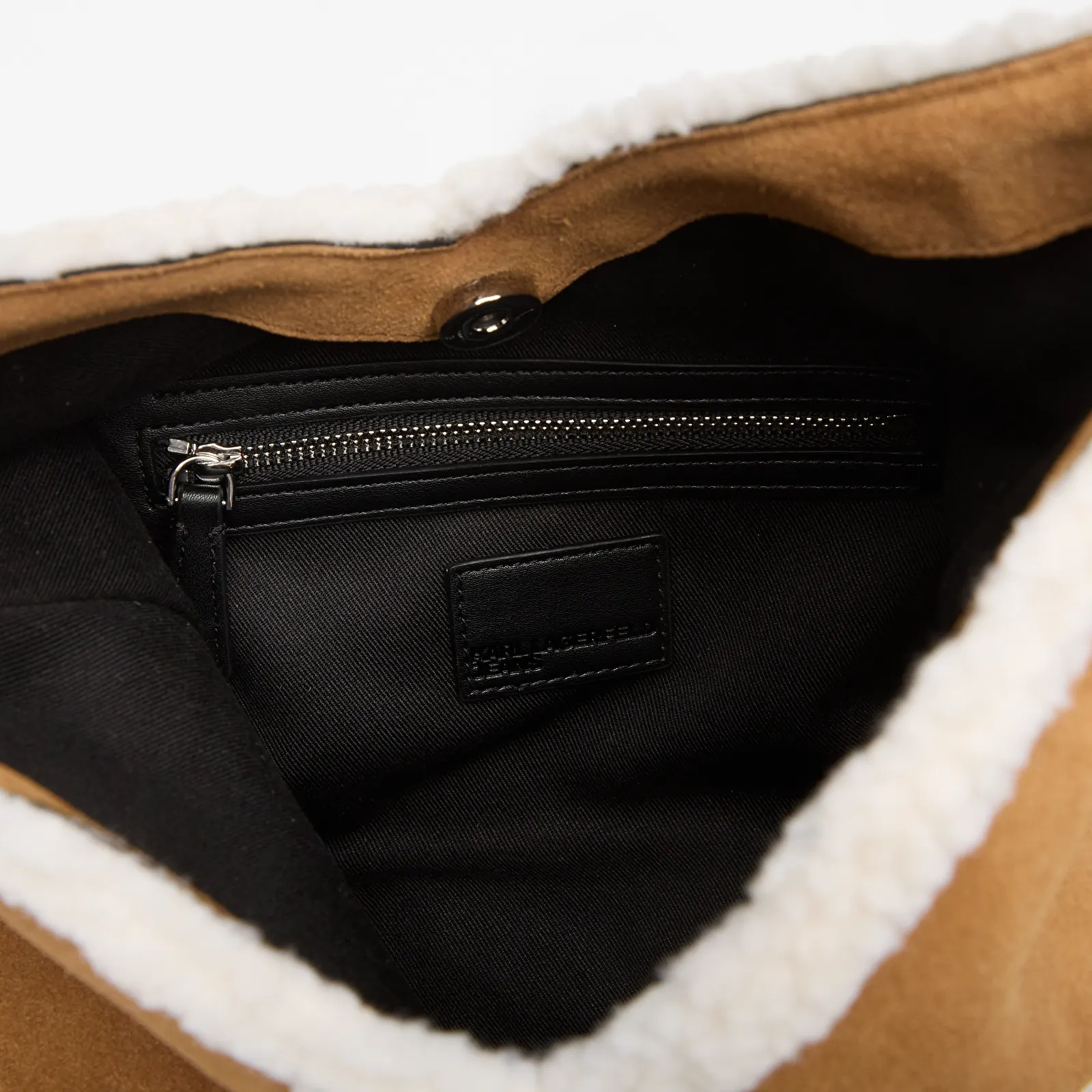 Bandoleras Karl Lagerfeld Jeans Geo Suede Sm Tote Fur Brown