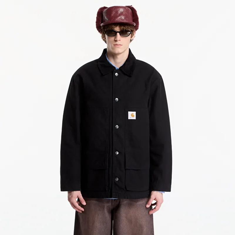 Jakk Carhartt WIP Lander Coat UNISEX Black/ Black Stone Washed