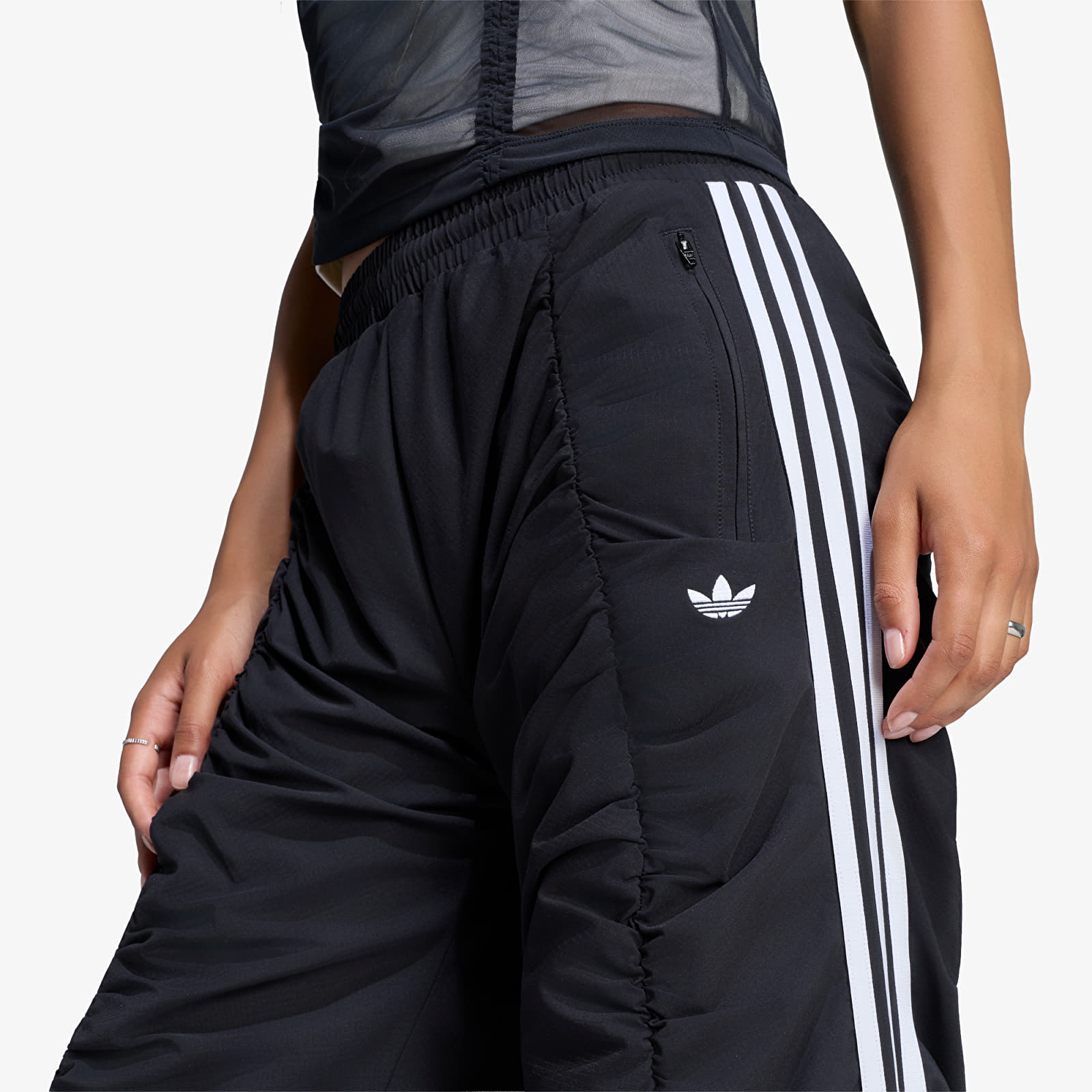 Pantaloni de trening pentru femei adidas Adilenium Season 6 Ruffled Track Pants Black