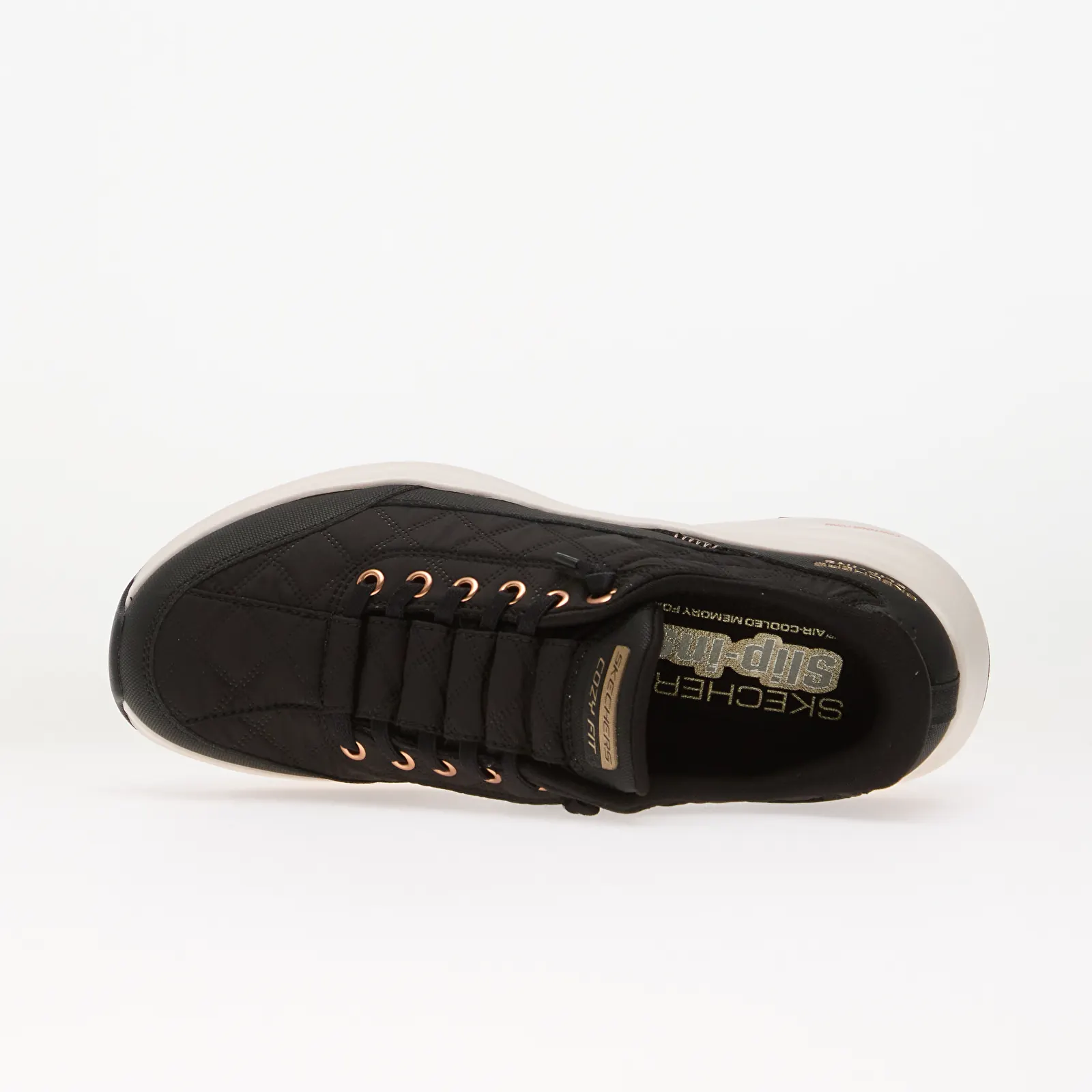 Dámské tenisky Skechers Contour Foam - Golden Hour Black/ Rose Gold