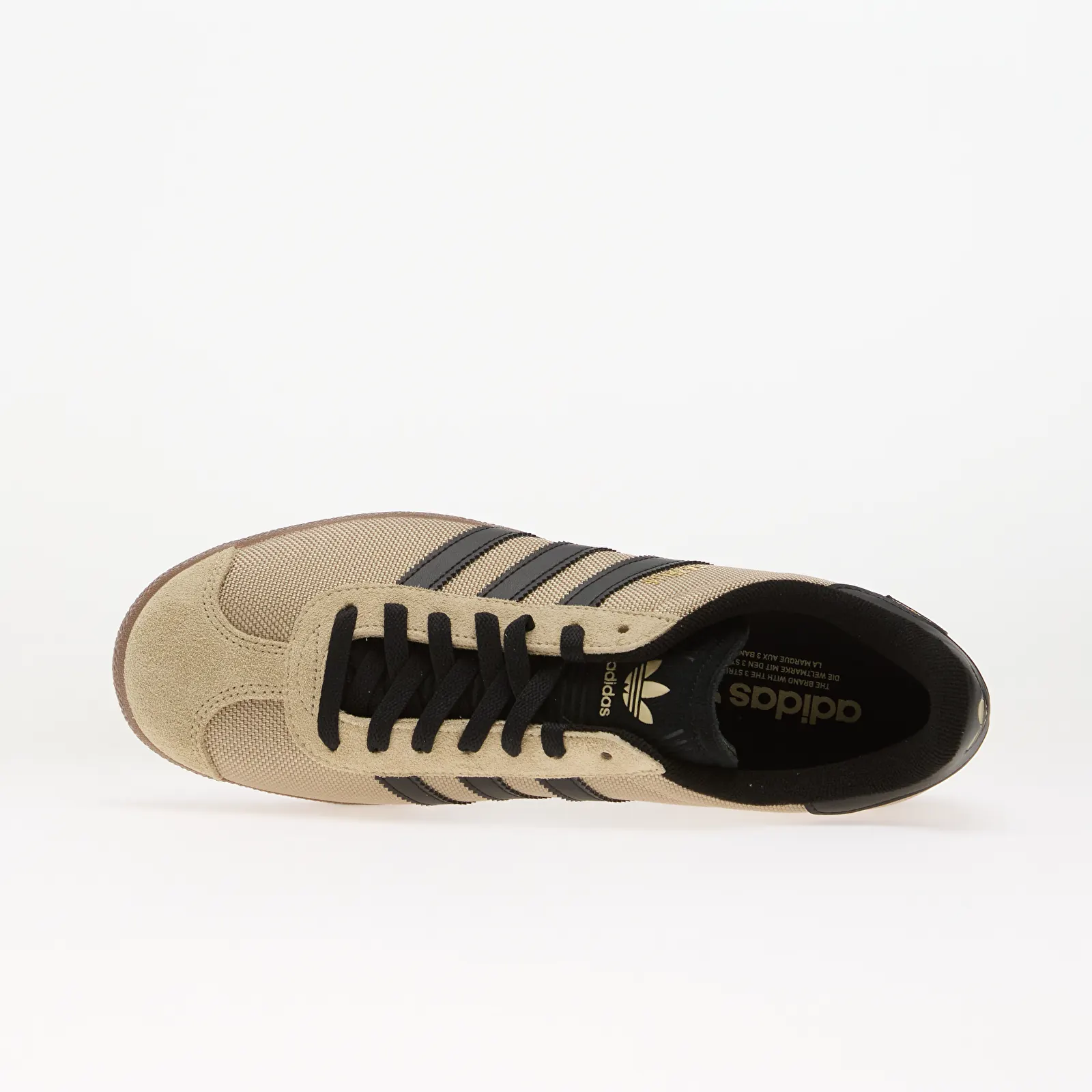 Sneakerși pentru bărbați adidas Gazelle Khaki Three/ Core Black/ Gum5