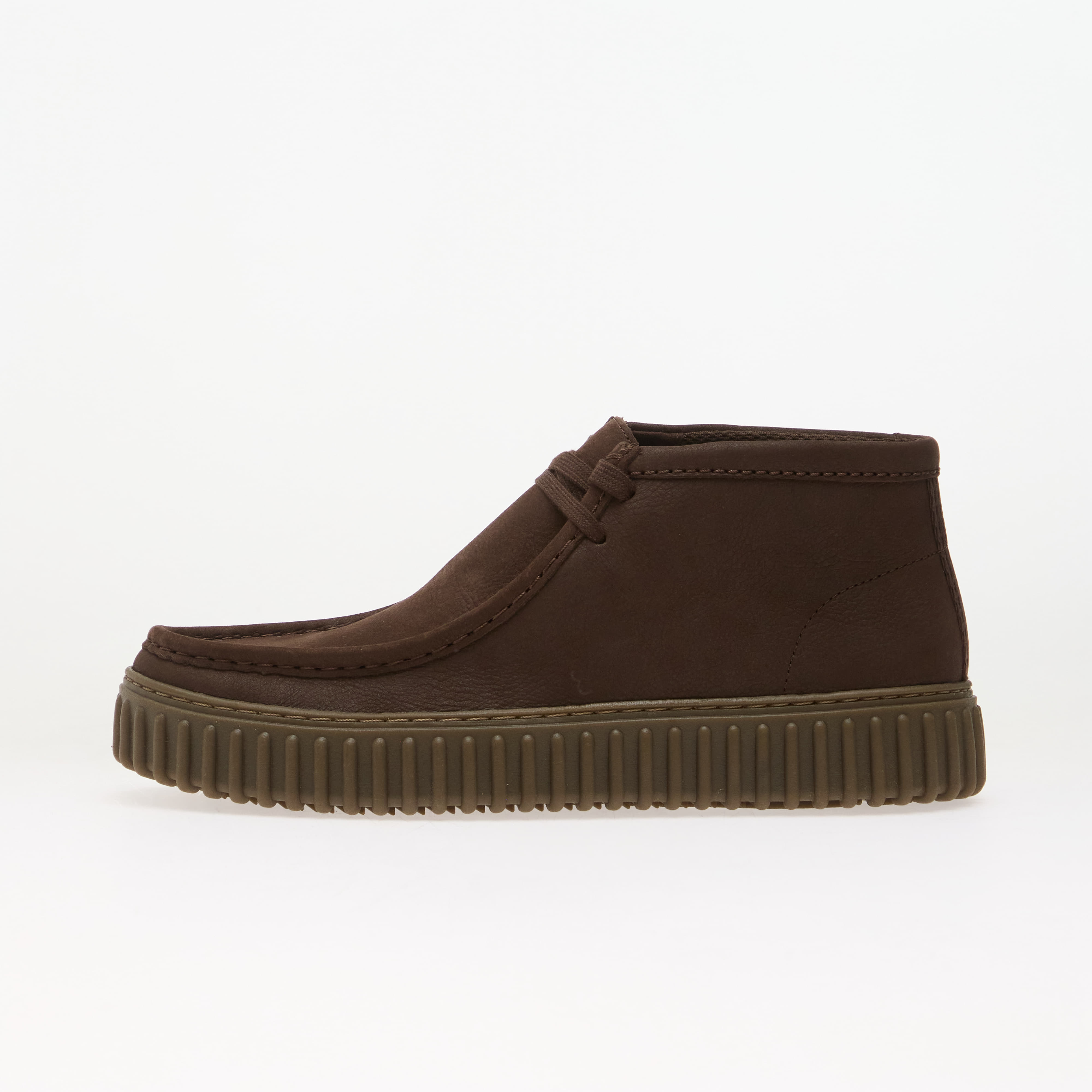 Обувки Clarks Torhill Hi Leather Dark Brown 11.5
