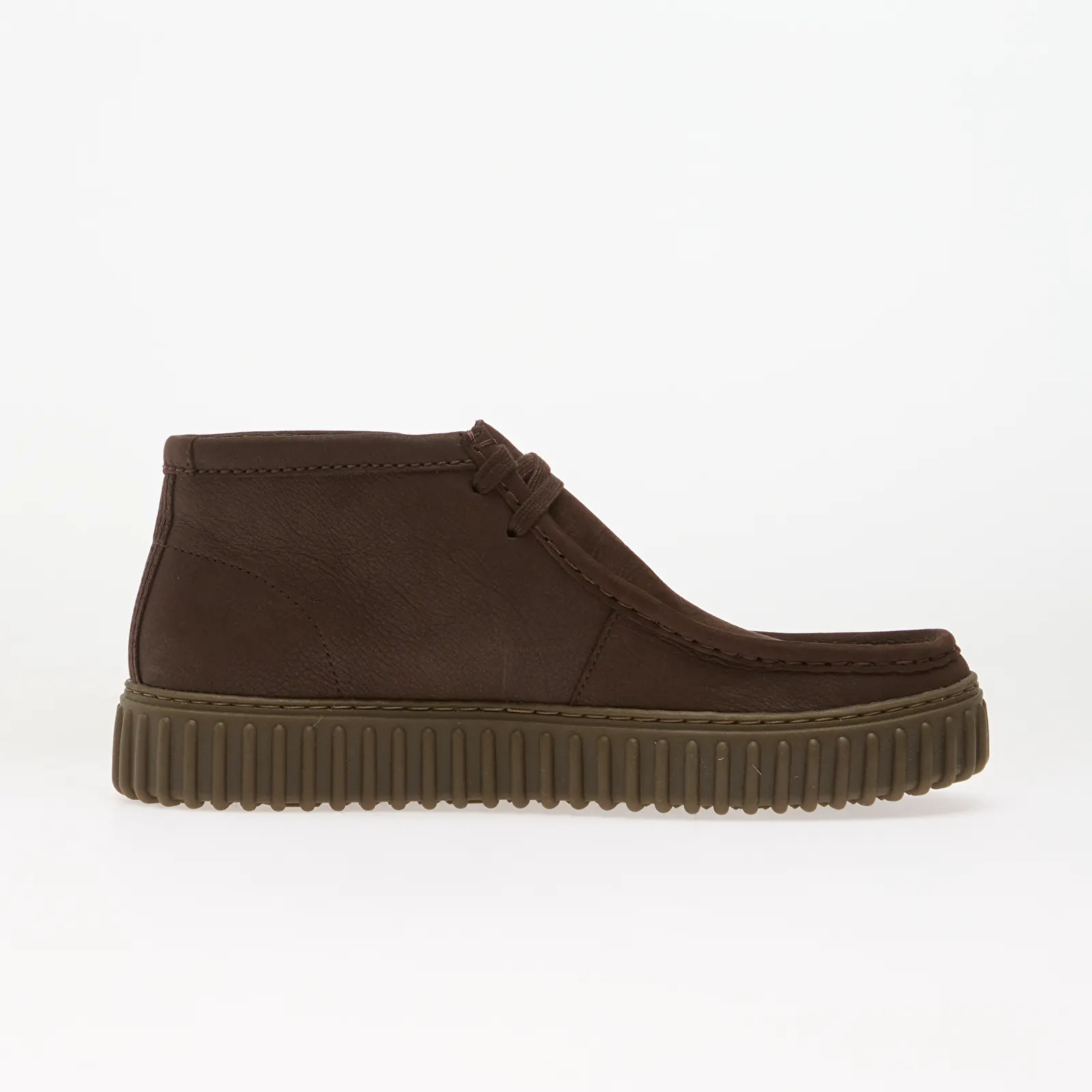 Miesten saappaat Clarks Torhill Hi Leather Dark Brown