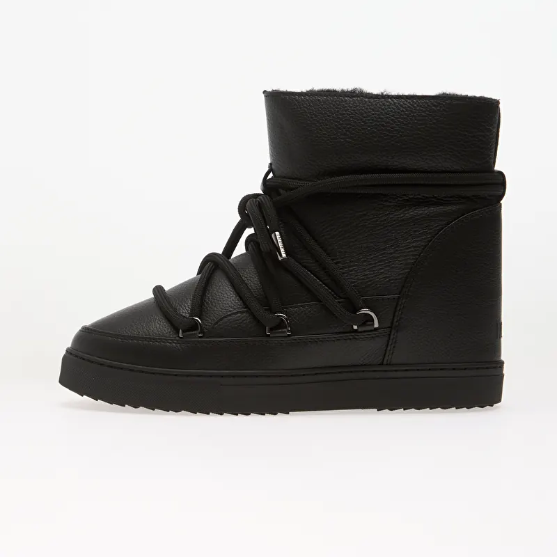 Inuikii Full Leather Wedge Black
