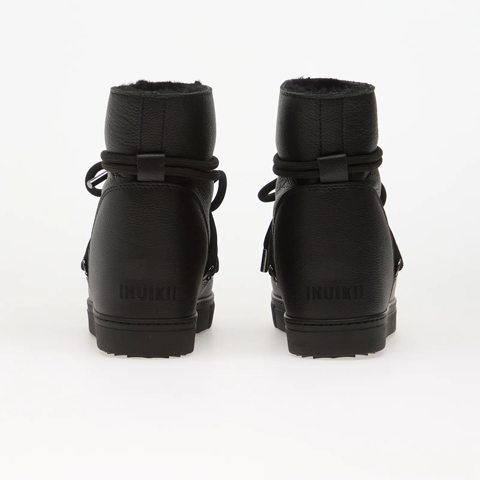 Boots Inuikii Full Leather Wedge Black