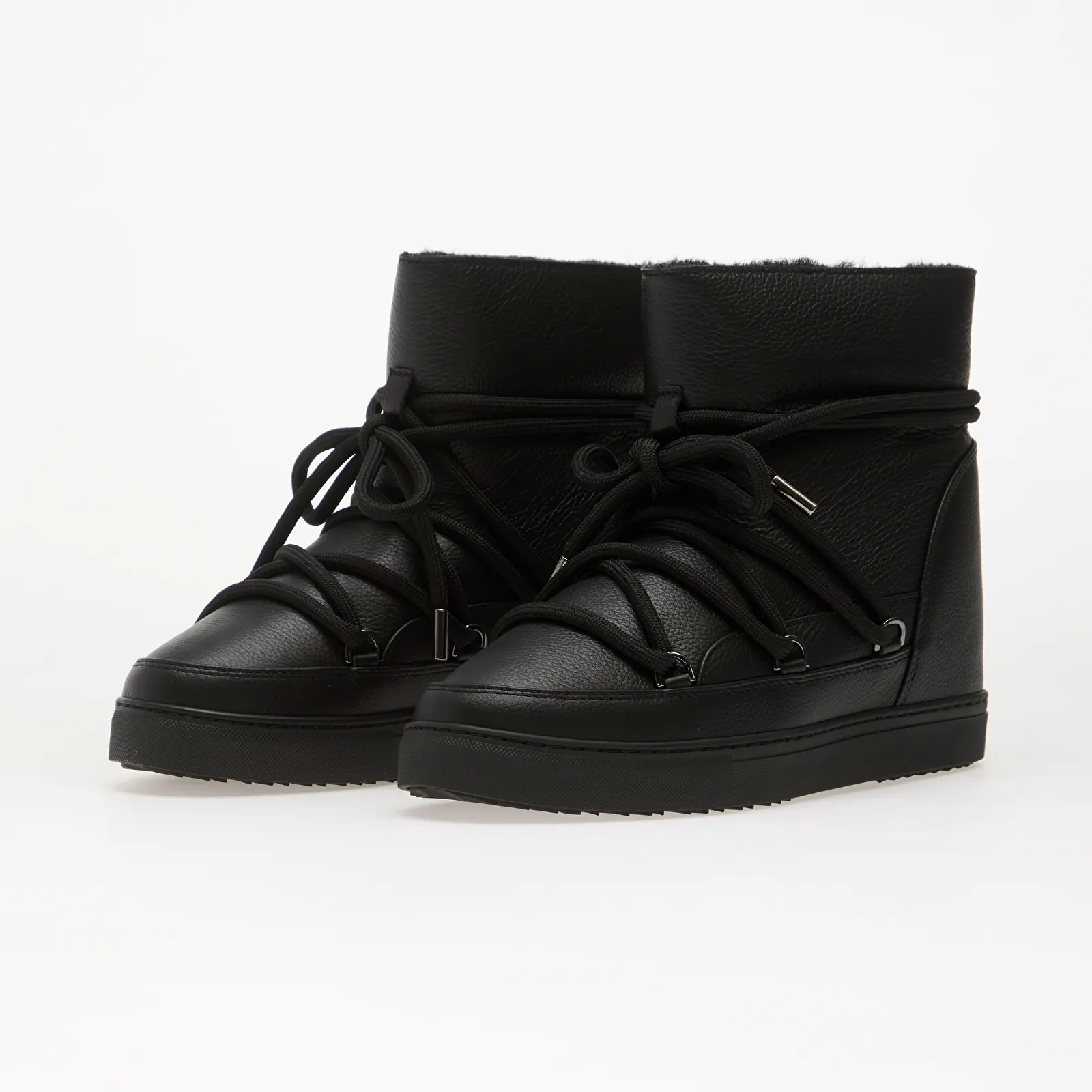 Boots Inuikii Full Leather Wedge Black
