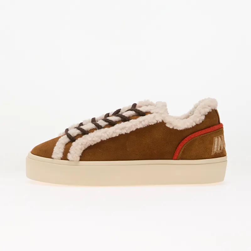 Inuikii Lila Shearling Lace Up Brown