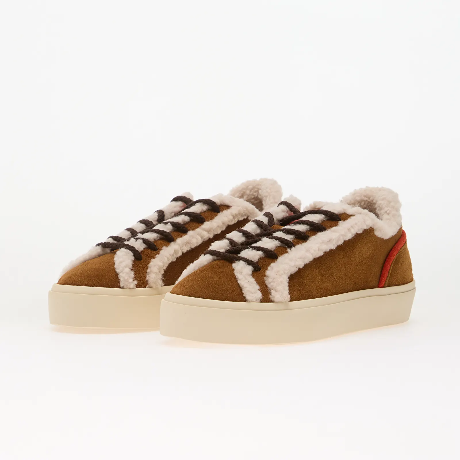 Boots Inuikii Lila Shearling Lace Up Brown