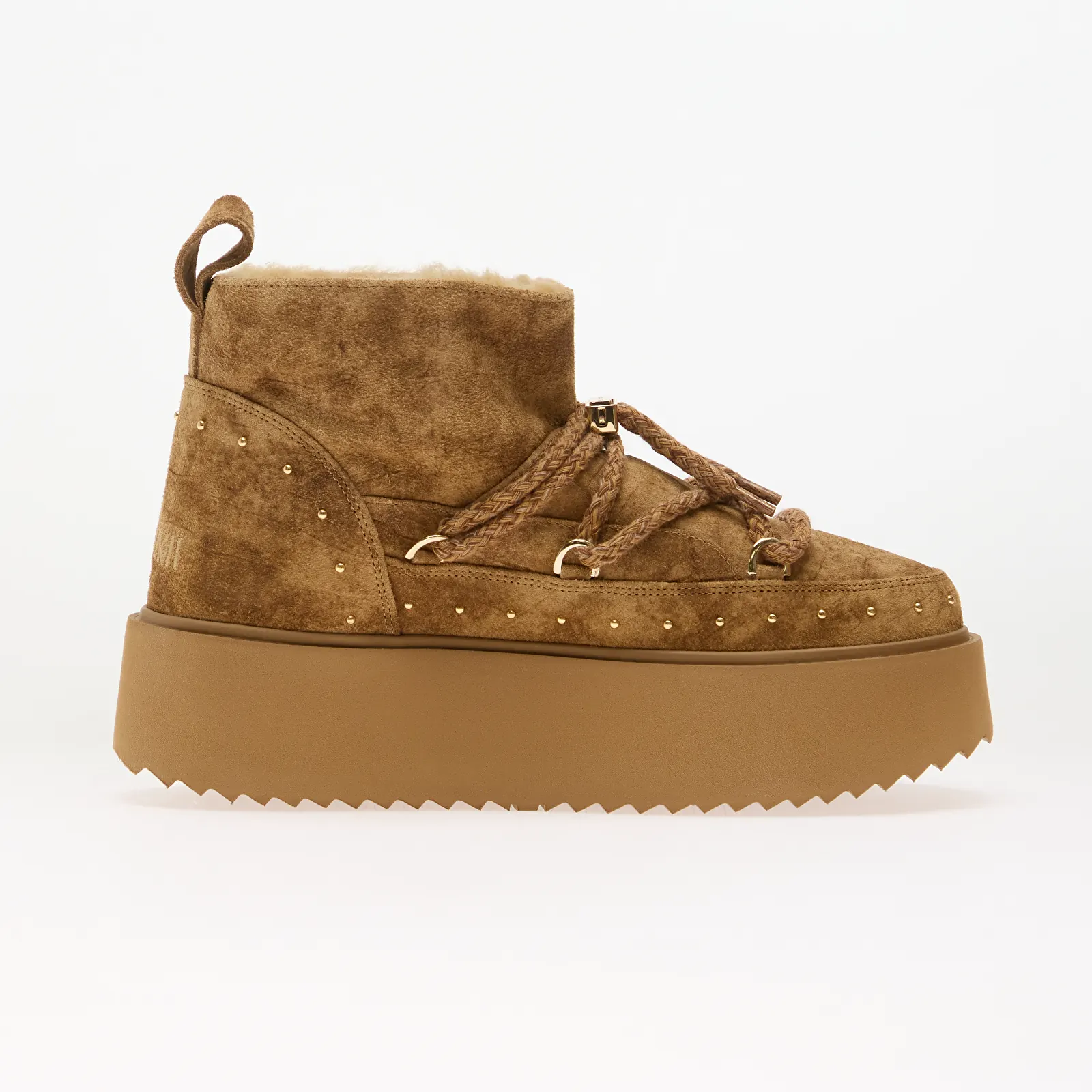 Női bakancsok Inuikii Suede Croco Platform Sand