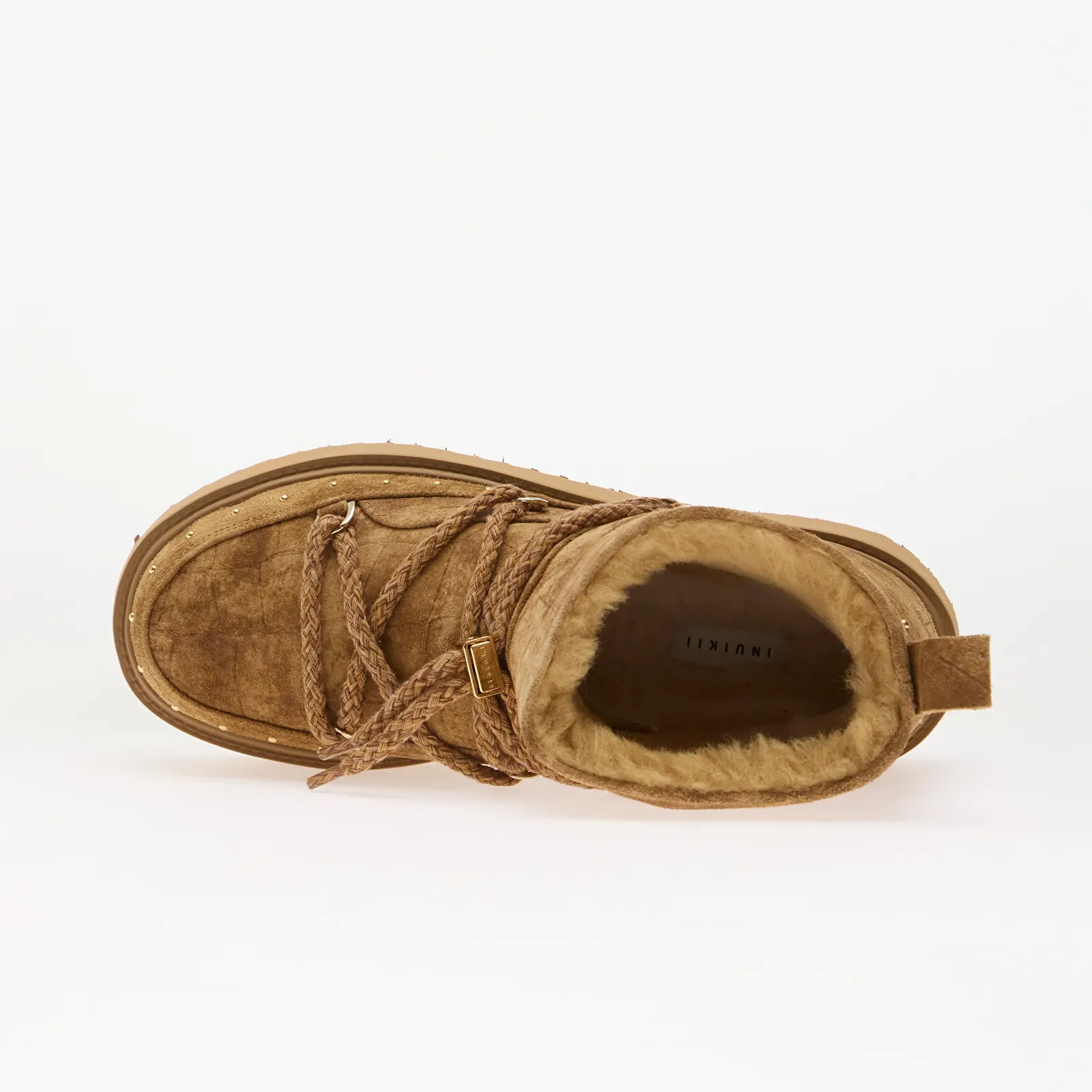 Női bakancsok Inuikii Suede Croco Platform Sand
