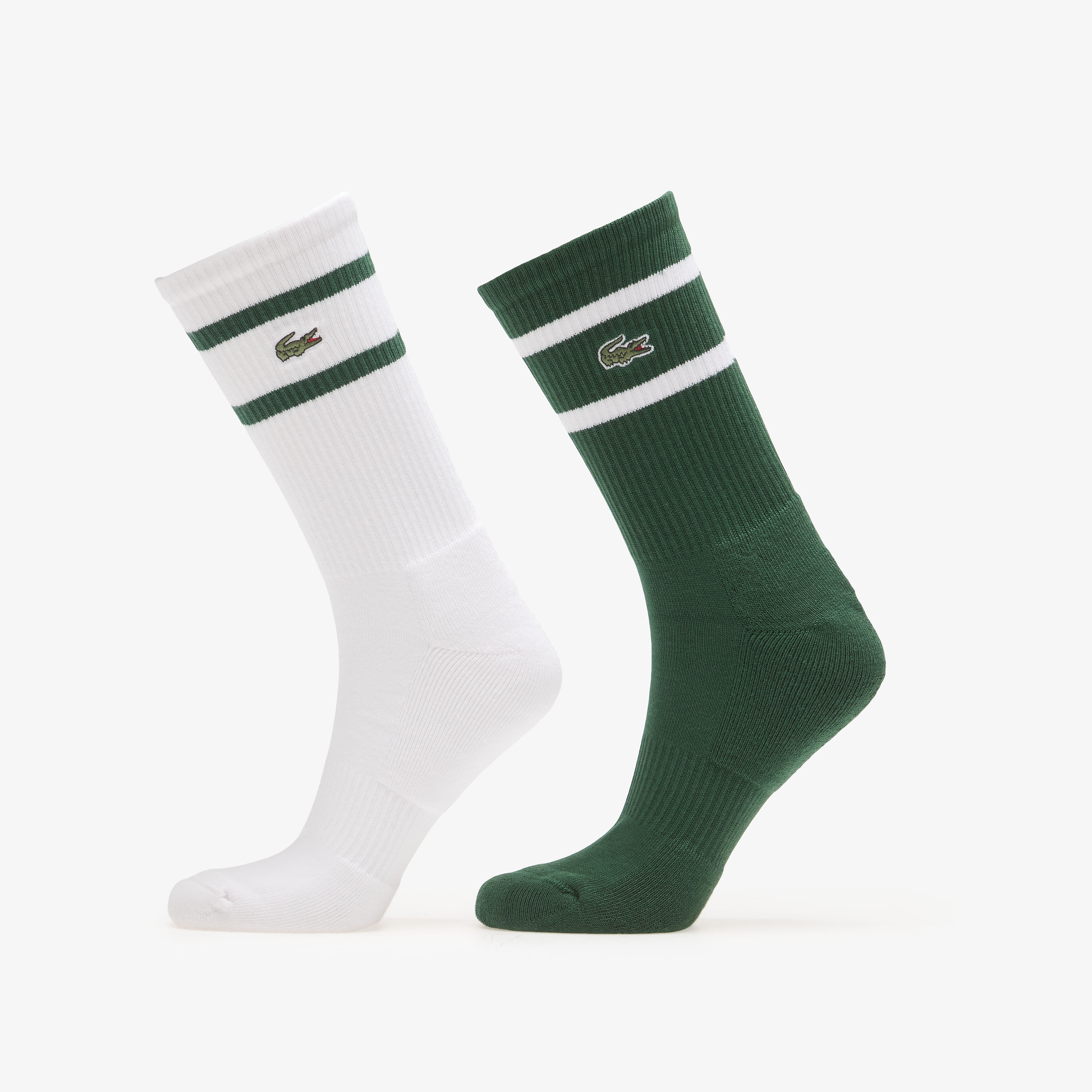 Ponožky Lacoste Crew Socks Green/White 43-46