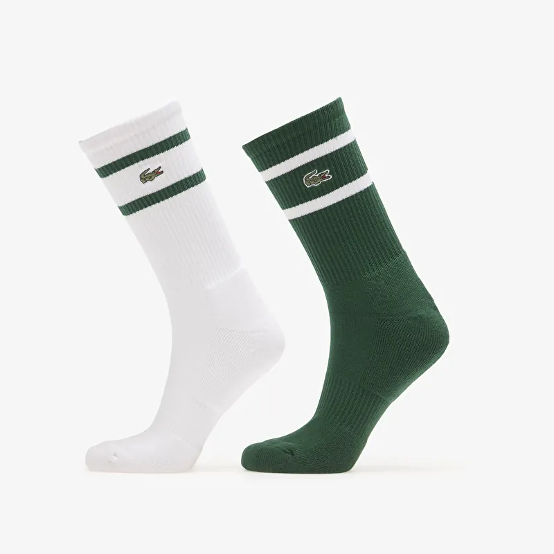 Lacoste Crew Socks Green/White