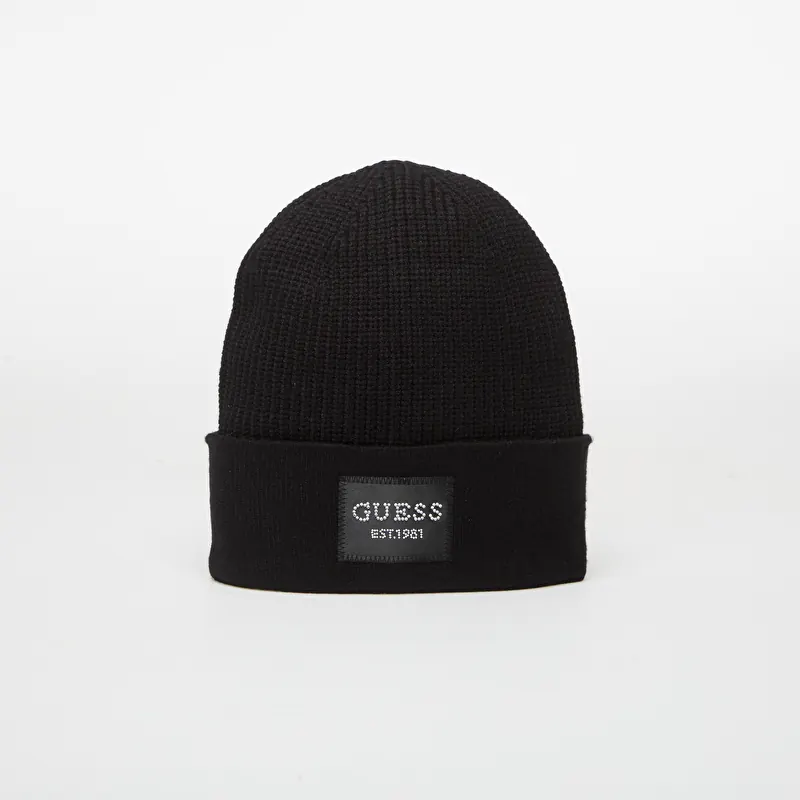 Boné GUESS Knitted Beanie Black