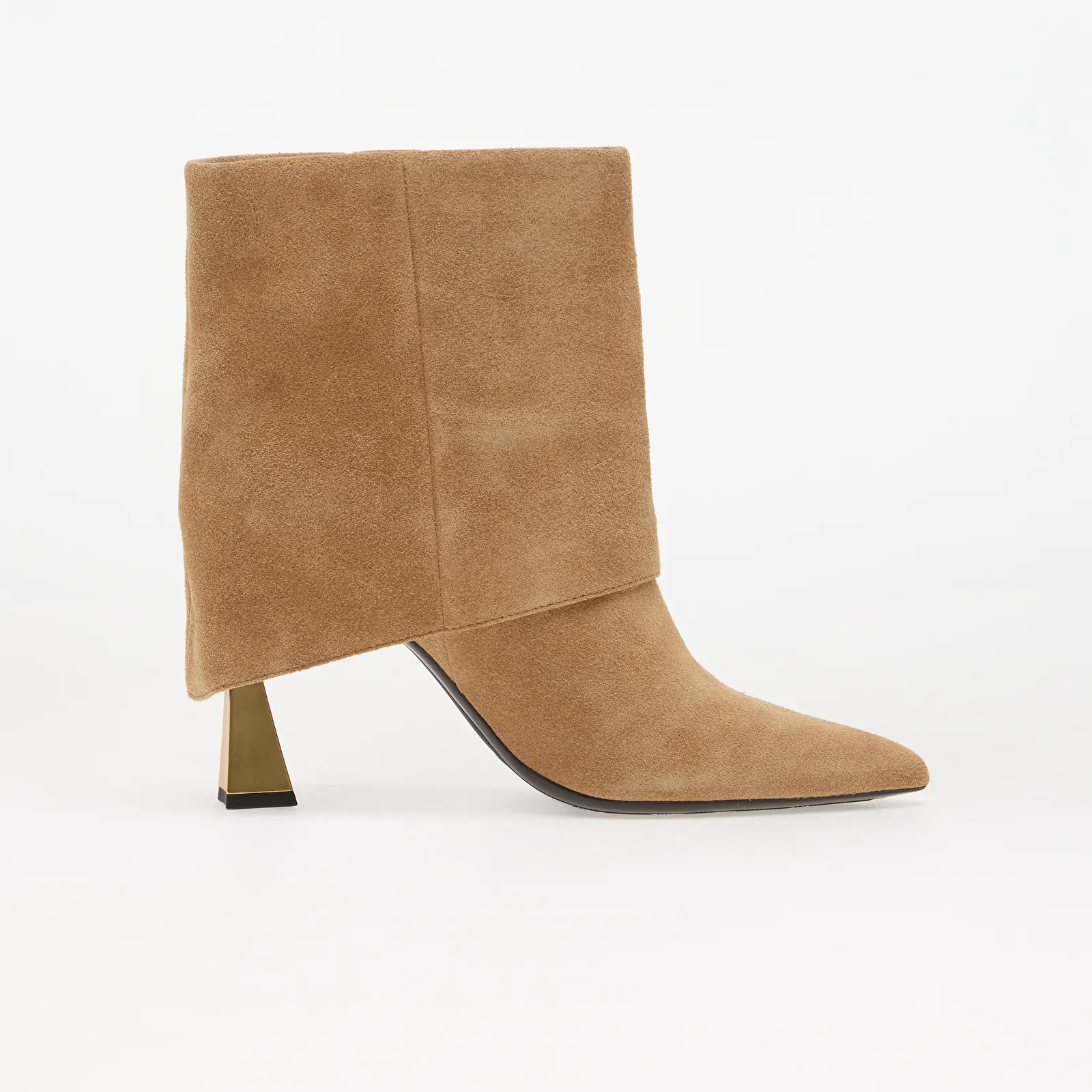 Γυναικείες μπότες Karl Lagerfeld Jeans Debutante Pendulum Fold Down Bt Tan Suede