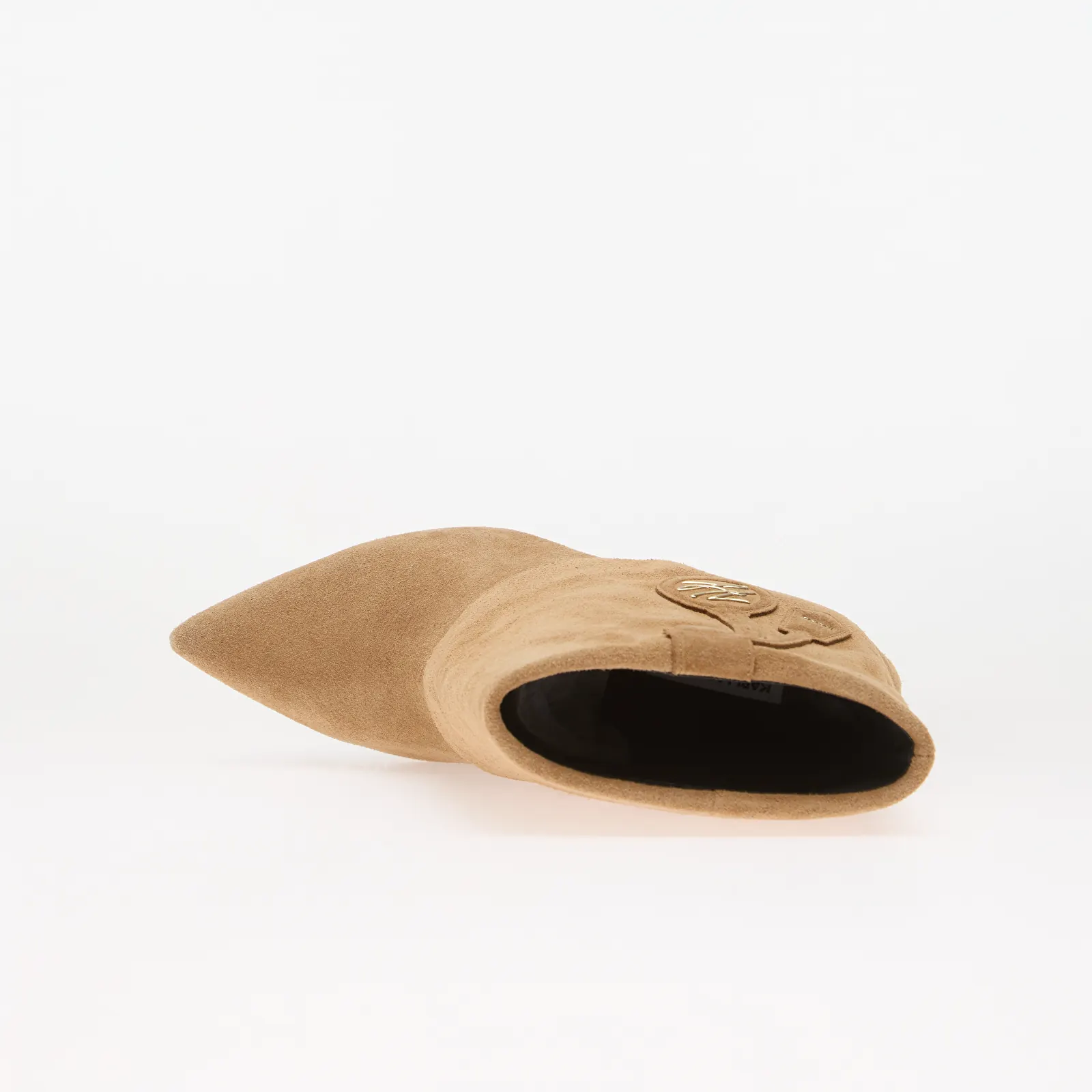 Γυναικείες μπότες Karl Lagerfeld Jeans Debutante Pendulum Fold Down Bt Tan Suede