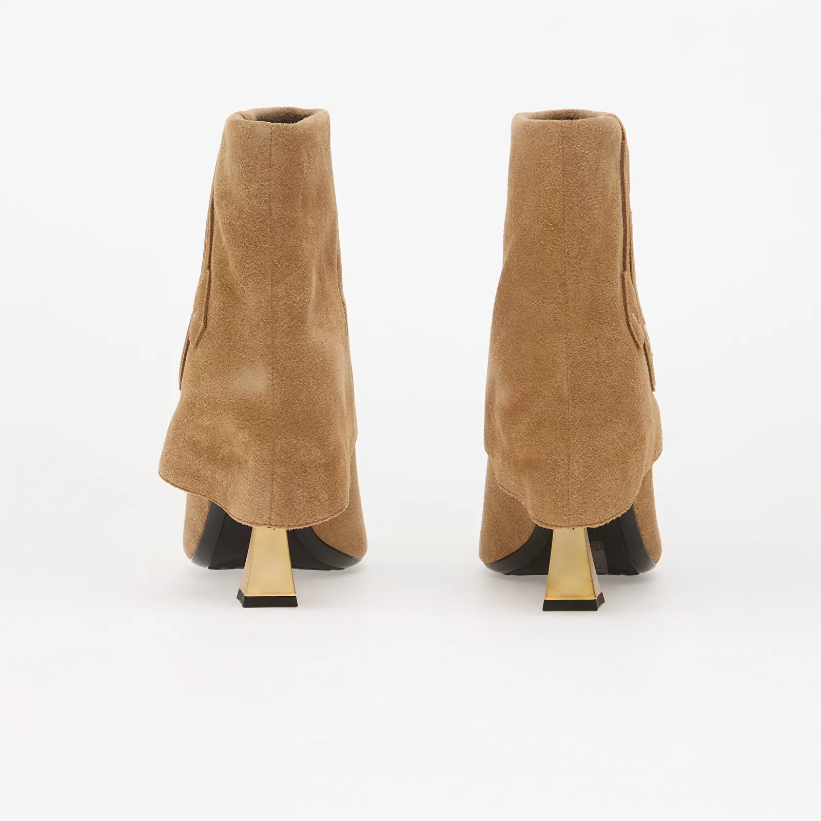 Γυναικείες μπότες Karl Lagerfeld Jeans Debutante Pendulum Fold Down Bt Tan Suede