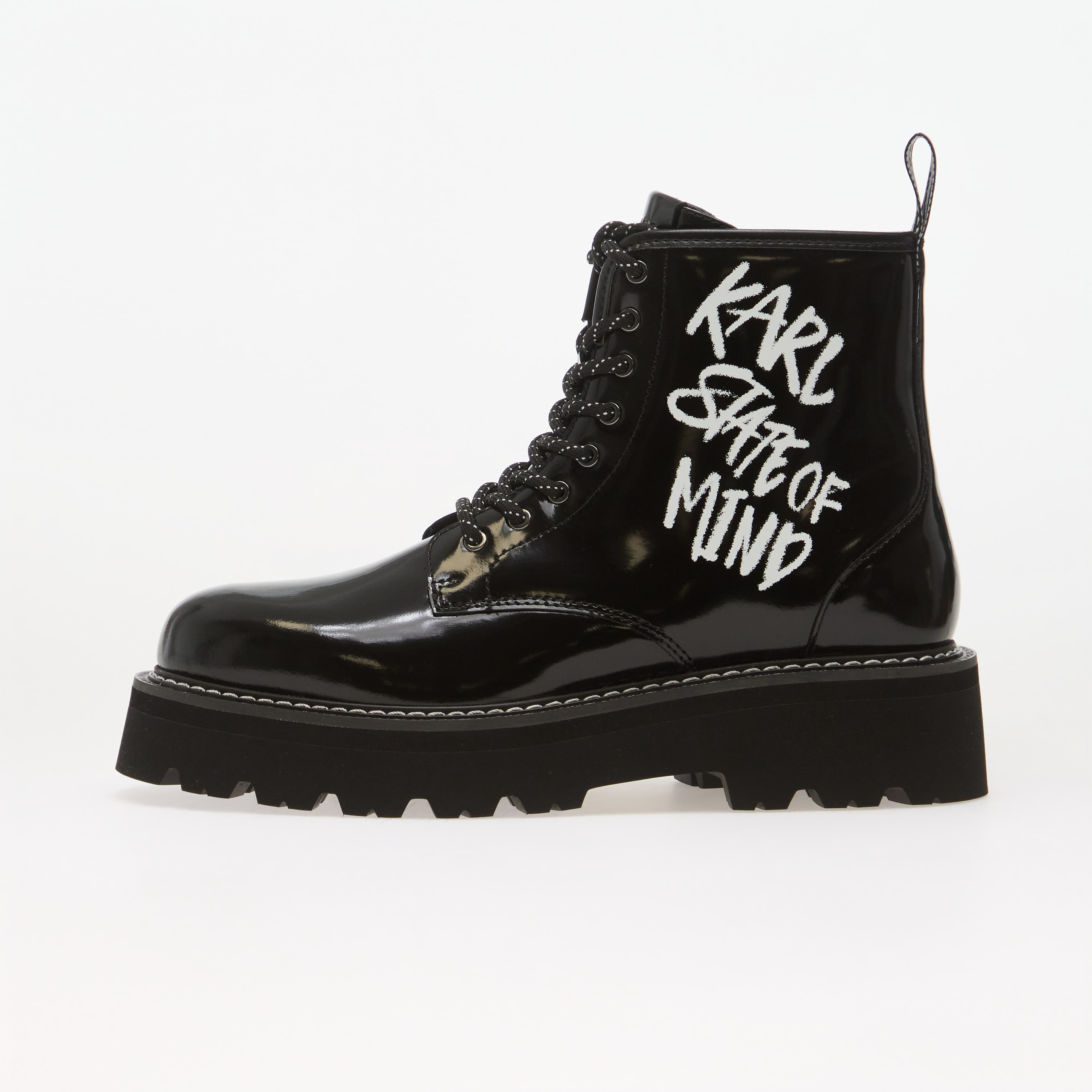 Karl Lagerfeld Jeans Kyla Karl State Of Mind Hi Boot Black Lthr 41