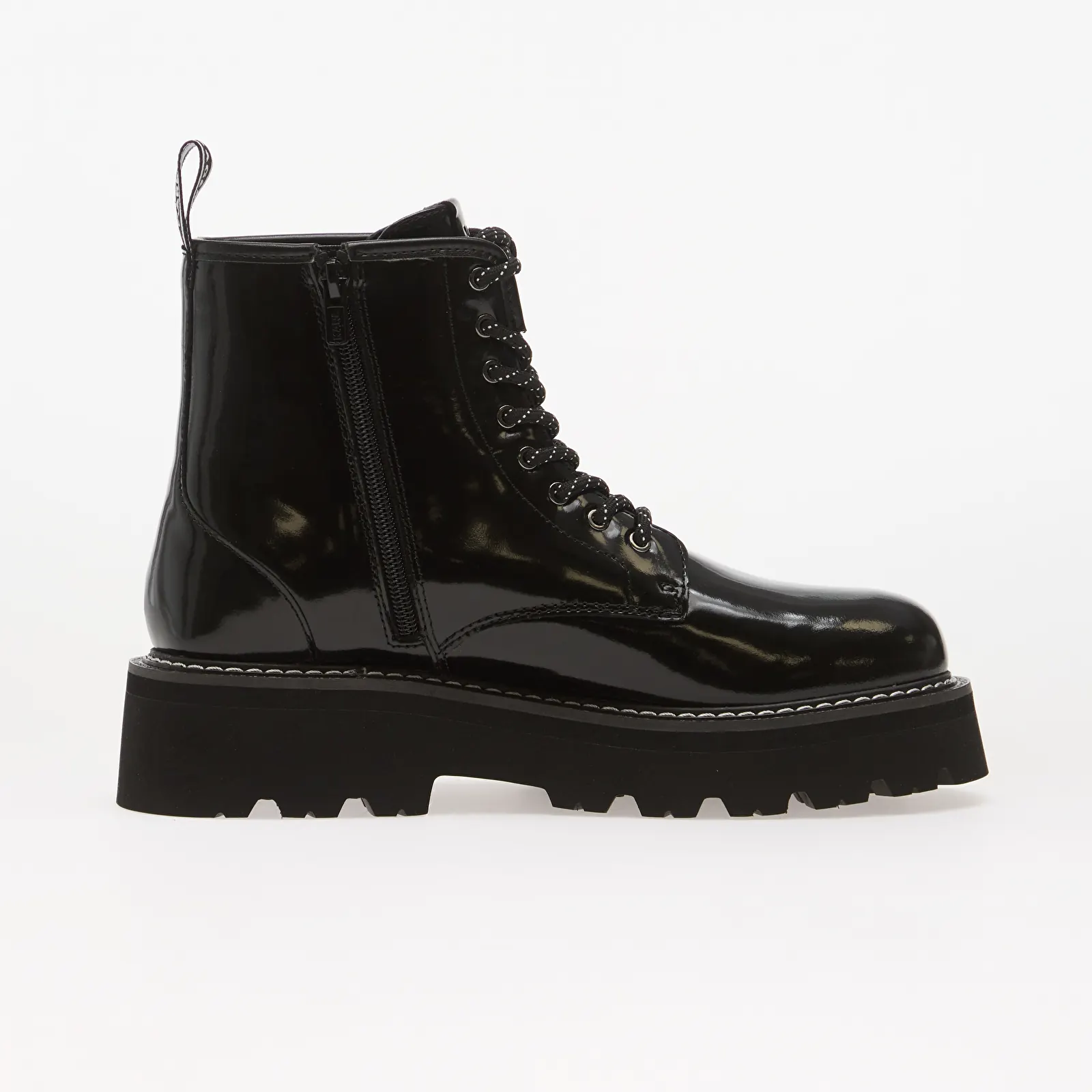 Dámske boots Karl Lagerfeld Jeans Kyla Karl State Of Mind Hi Boot Black Lthr