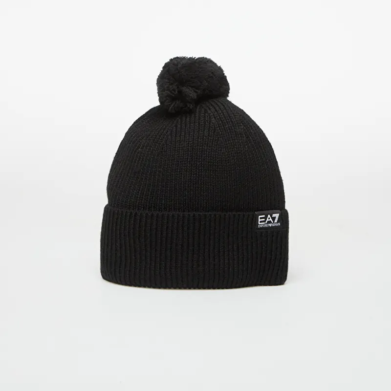 Pipo EA7 Emporio Armani Beanie Hat Black