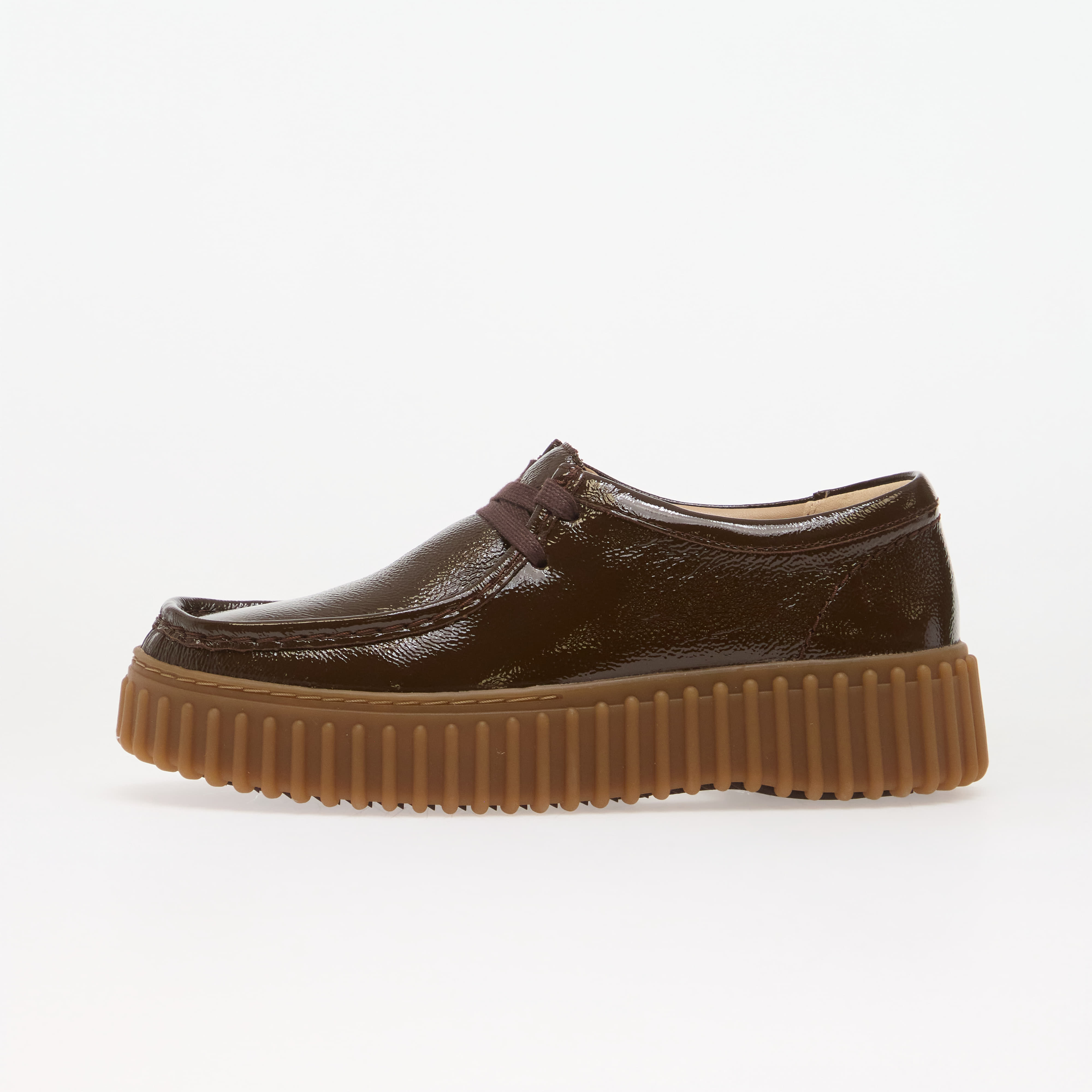 Clarks Torhill Bee Patent Dark Brown 6