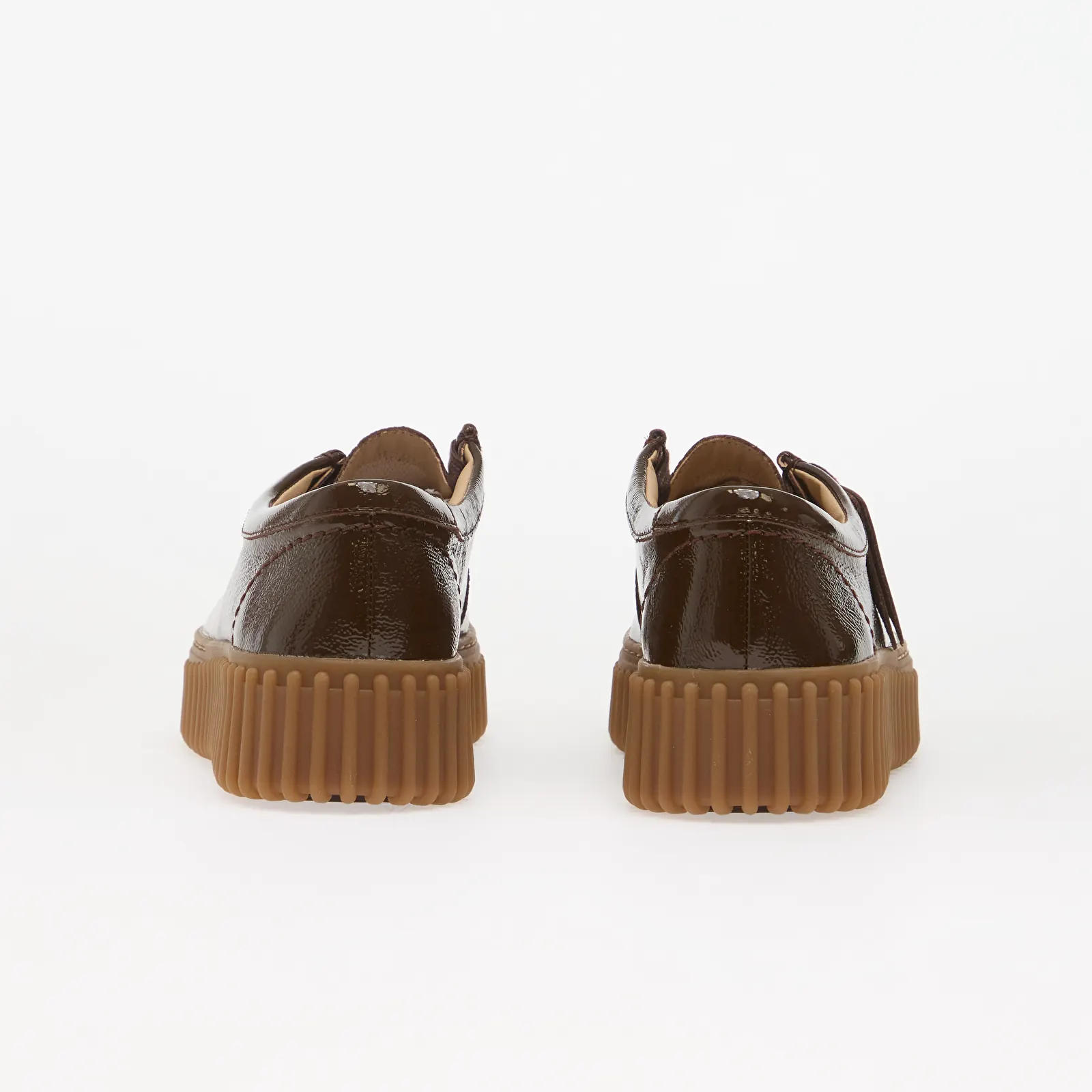Naisten saappaat Clarks Torhill Bee Patent Dark Brown