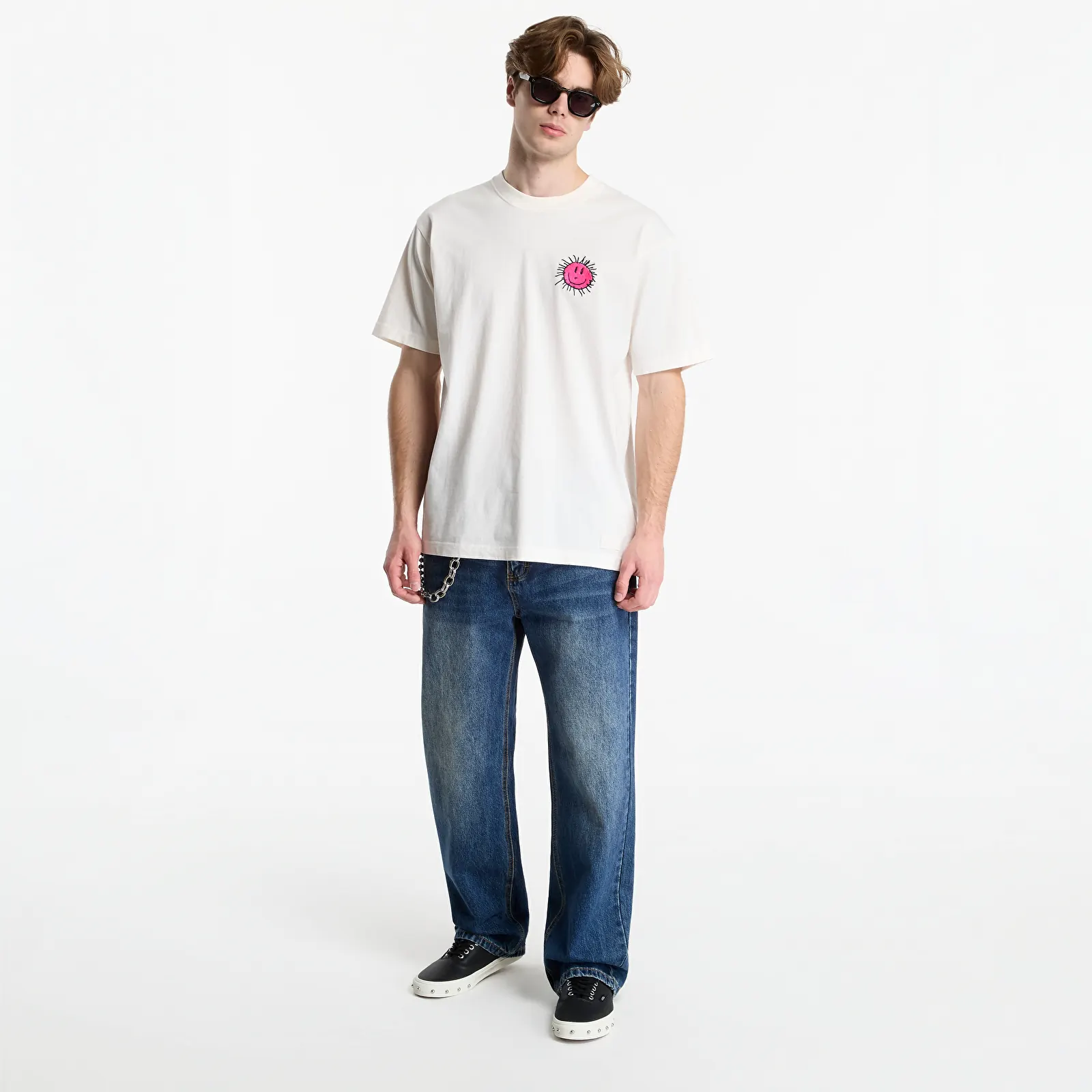 T-shirts Vans Checkerboard Behaviour SS Tee Egret