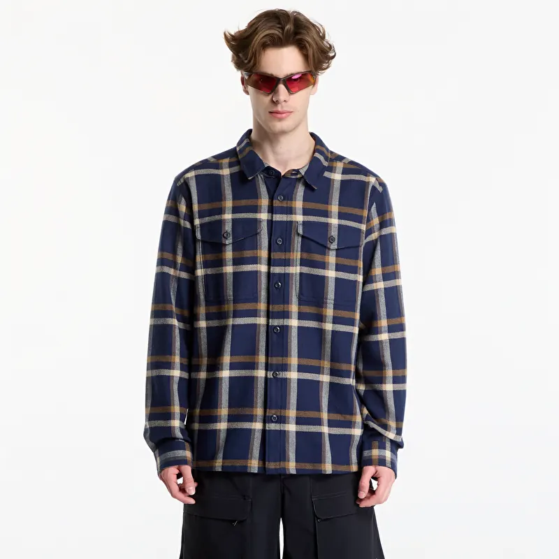 Skjorte Patagonia M's Fjord Flannel Shirt Crossing: New Navy