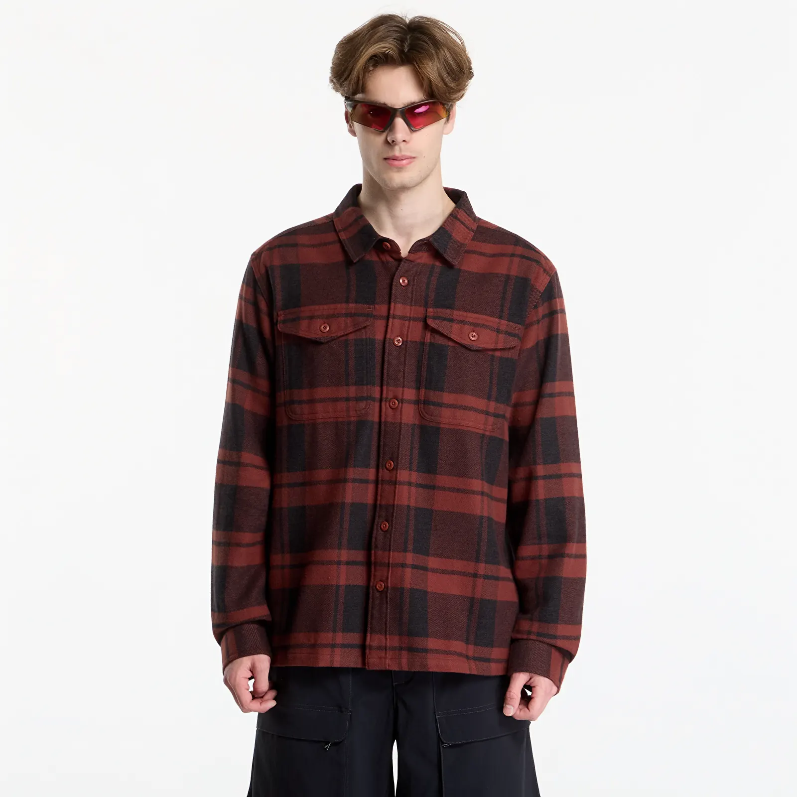 Overhemden Patagonia M's Fjord Flannel Shirt Rusty Red