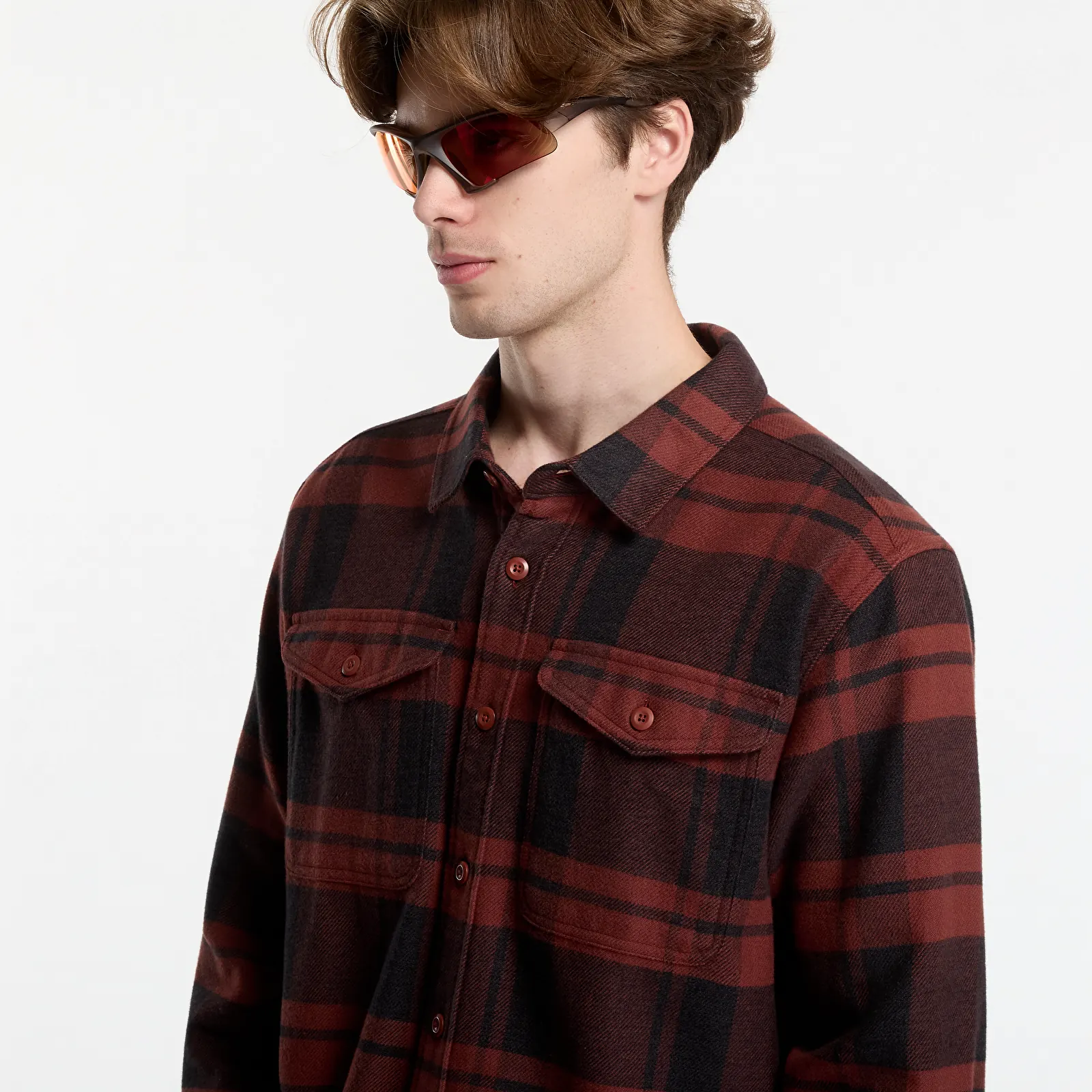 Overhemden Patagonia M's Fjord Flannel Shirt Rusty Red