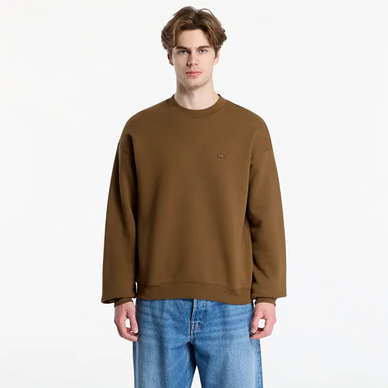 Sweatshirt Lacoste Crewnecks UNISEX Mascara Brown