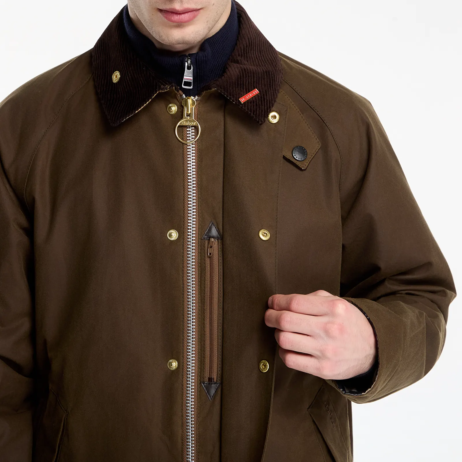 Jacken Barbour Icons Transport Wax Brown