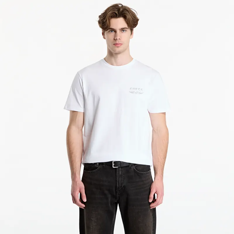 T-shirt Guess Jeans Ss Bsc City Bridge Tee Pure White Multi