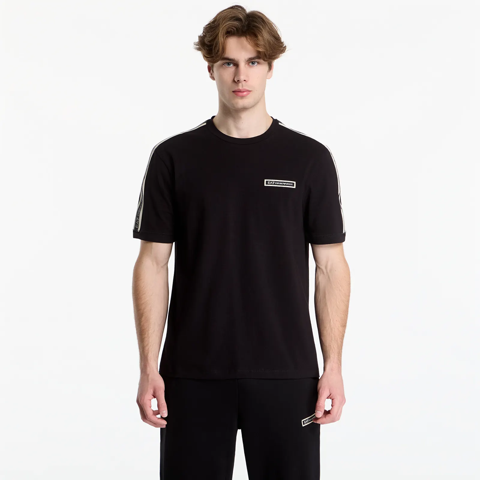 T-Shirts EA7 Emporio Armani Train Logo Series M Tape Tee S Black