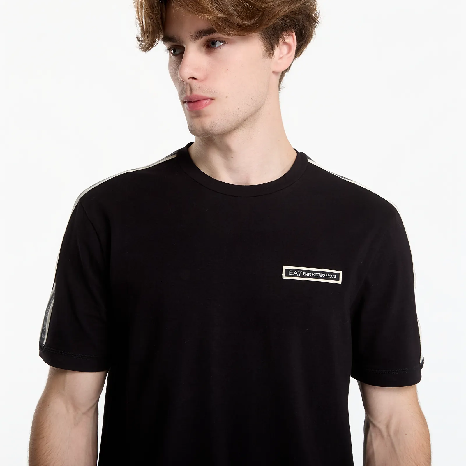 T-Shirts EA7 Emporio Armani Train Logo Series M Tape Tee S Black