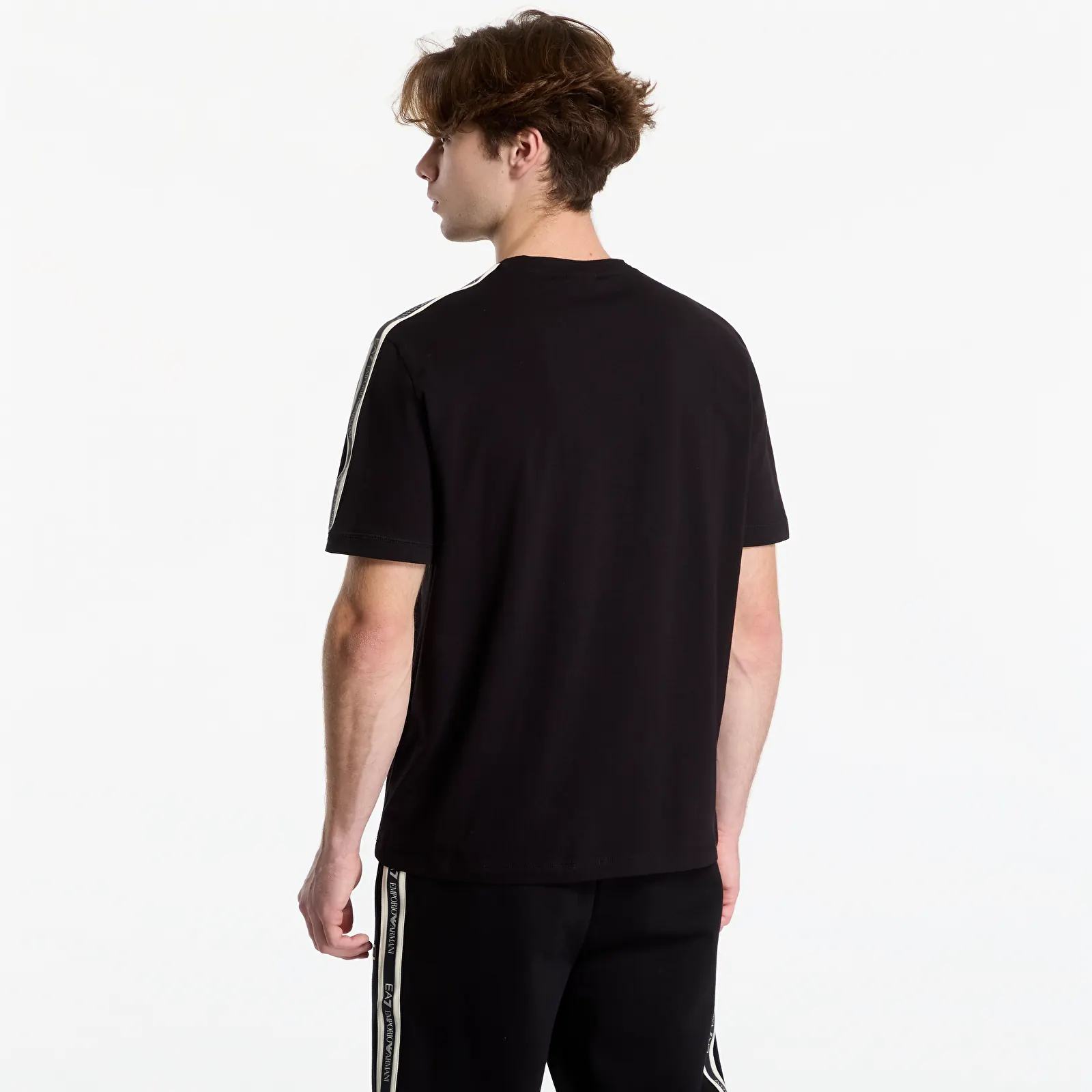 T-Shirts EA7 Emporio Armani Train Logo Series M Tape Tee S Black