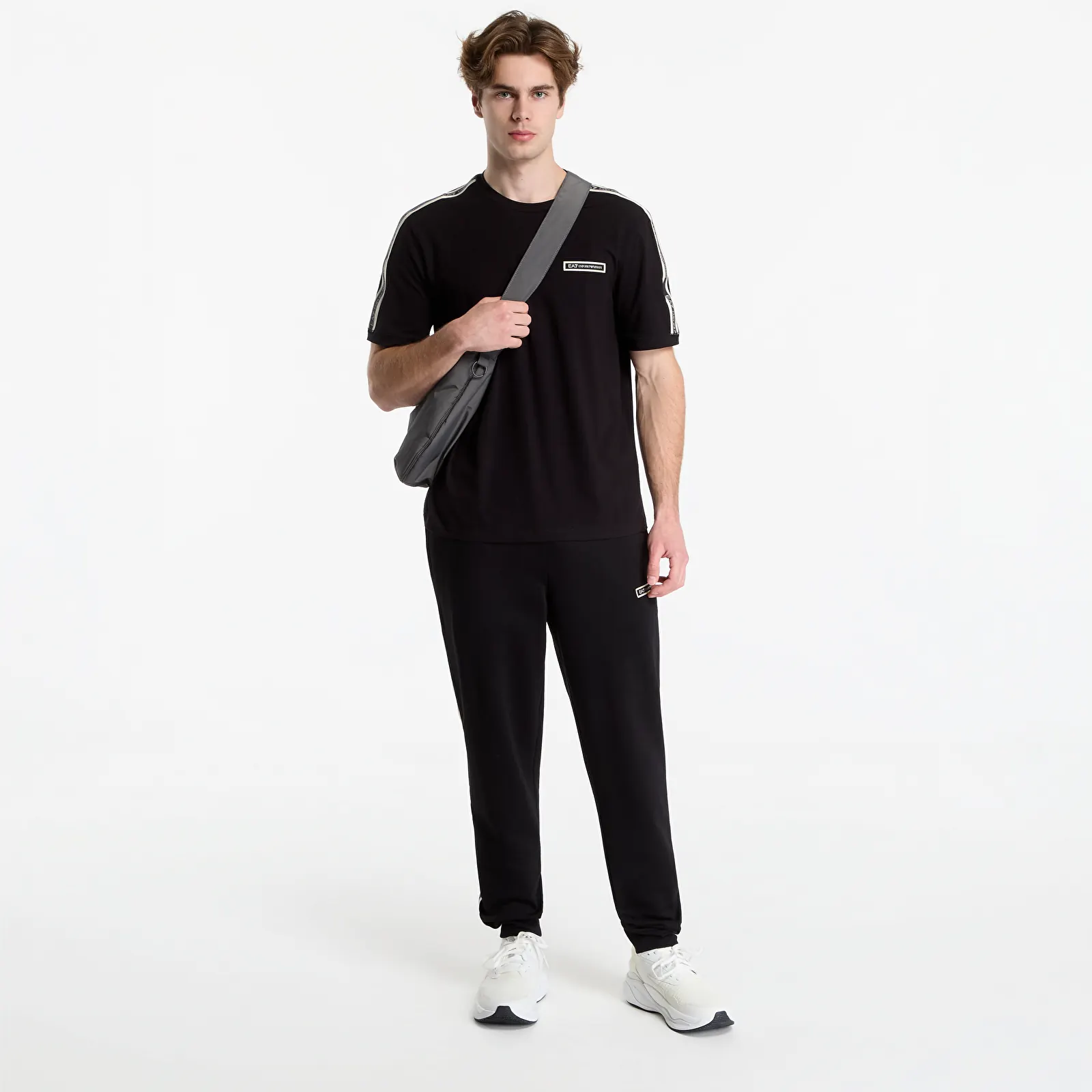 T-Shirts EA7 Emporio Armani Train Logo Series M Tape Tee S Black